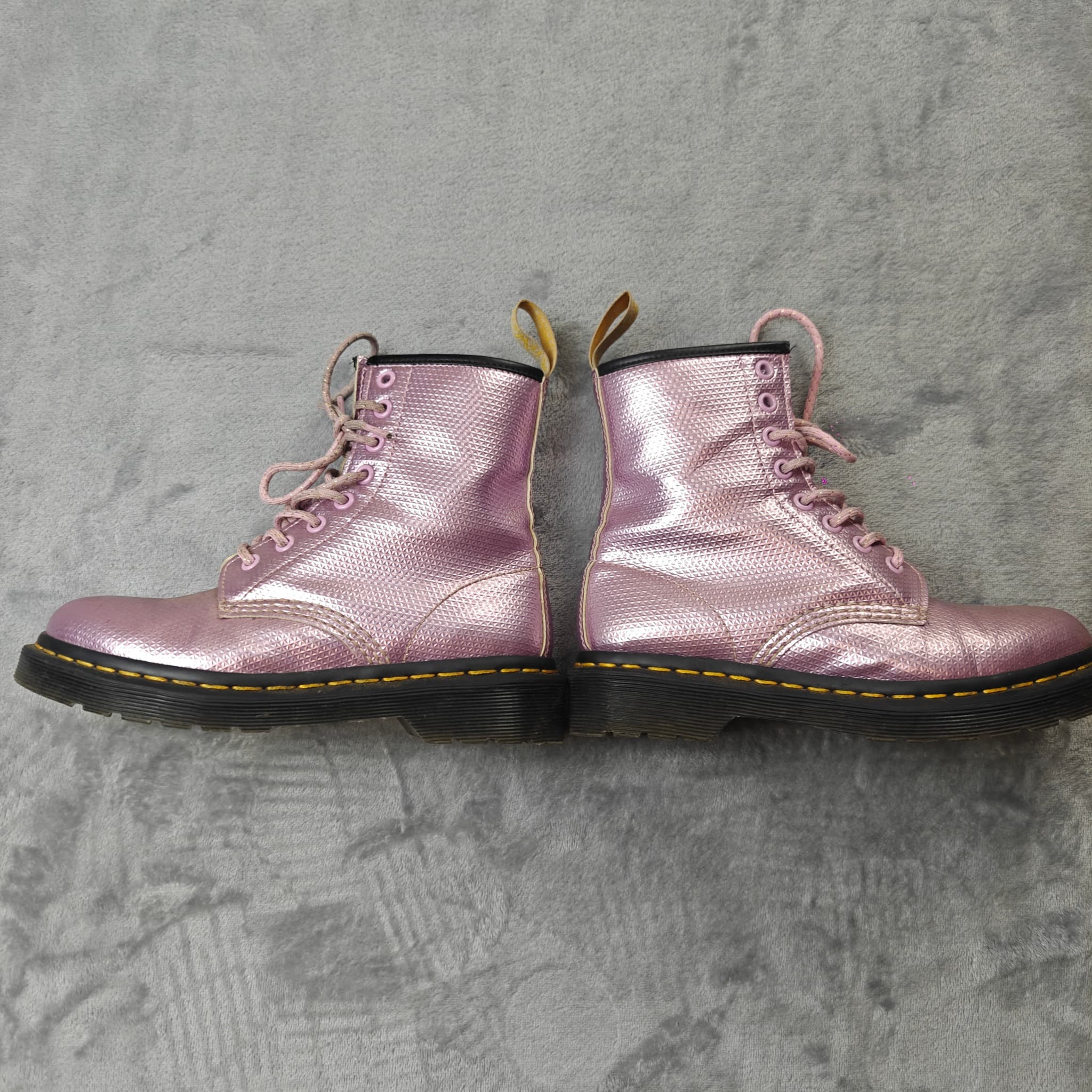 Dr. Martens 1460 Pascal Metallic Geometric Boots Pink Size UK 3 — photo 8 of 8