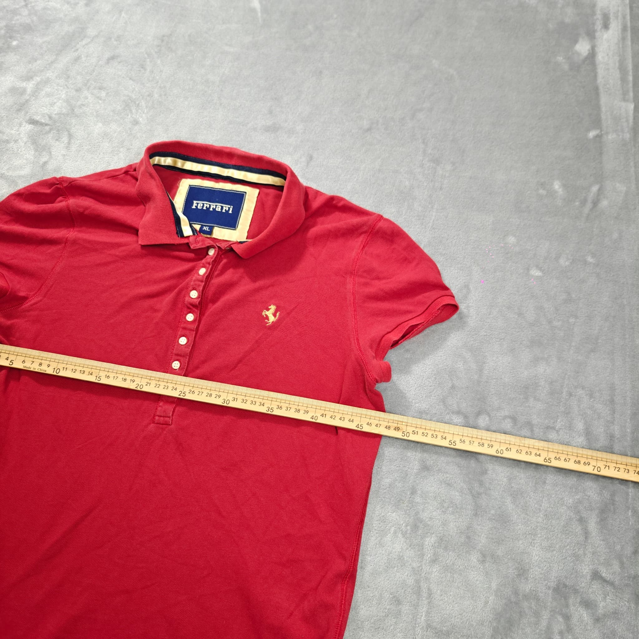 Ferrari Women's Red Polo Shirt Size XL Prancing Horse Logo — photo 5 of 6