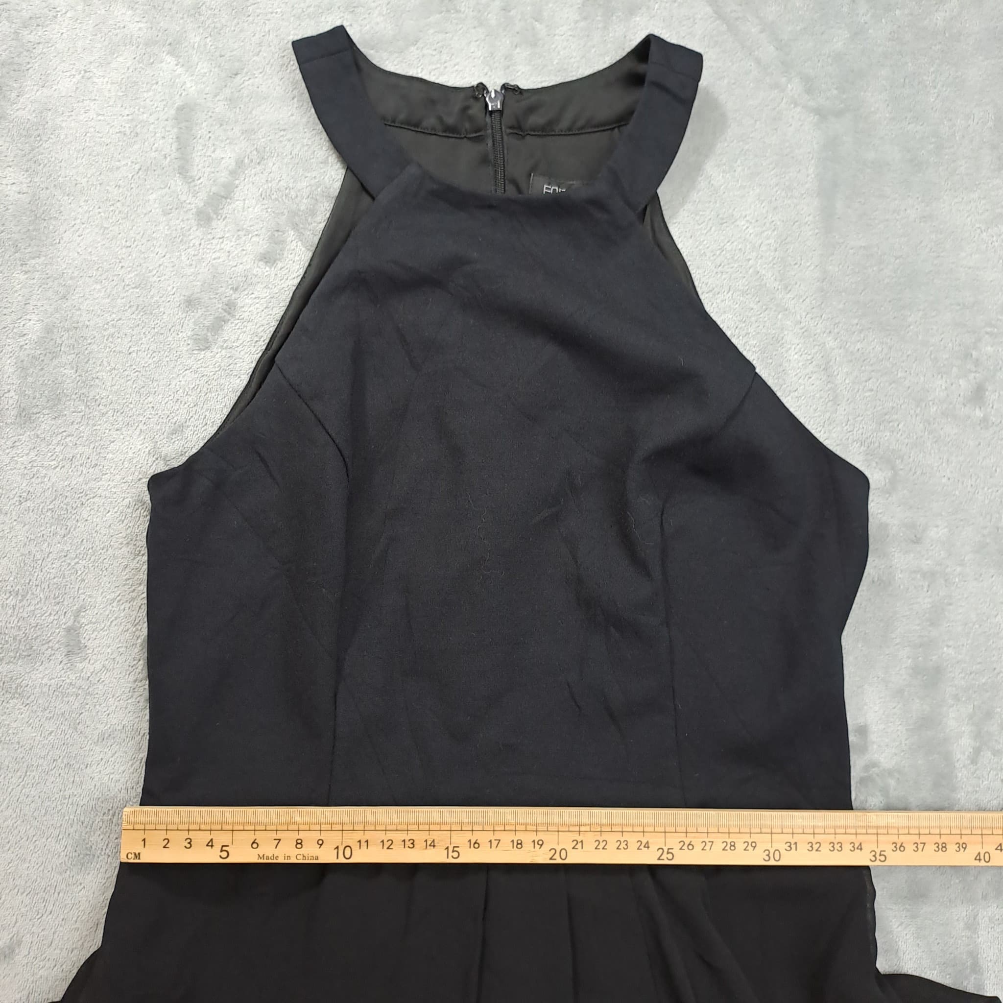 Forever New Black Chiffon Maxi Dress Women's Size 10 Sleeveless Evening Gown — photo 3 of 12