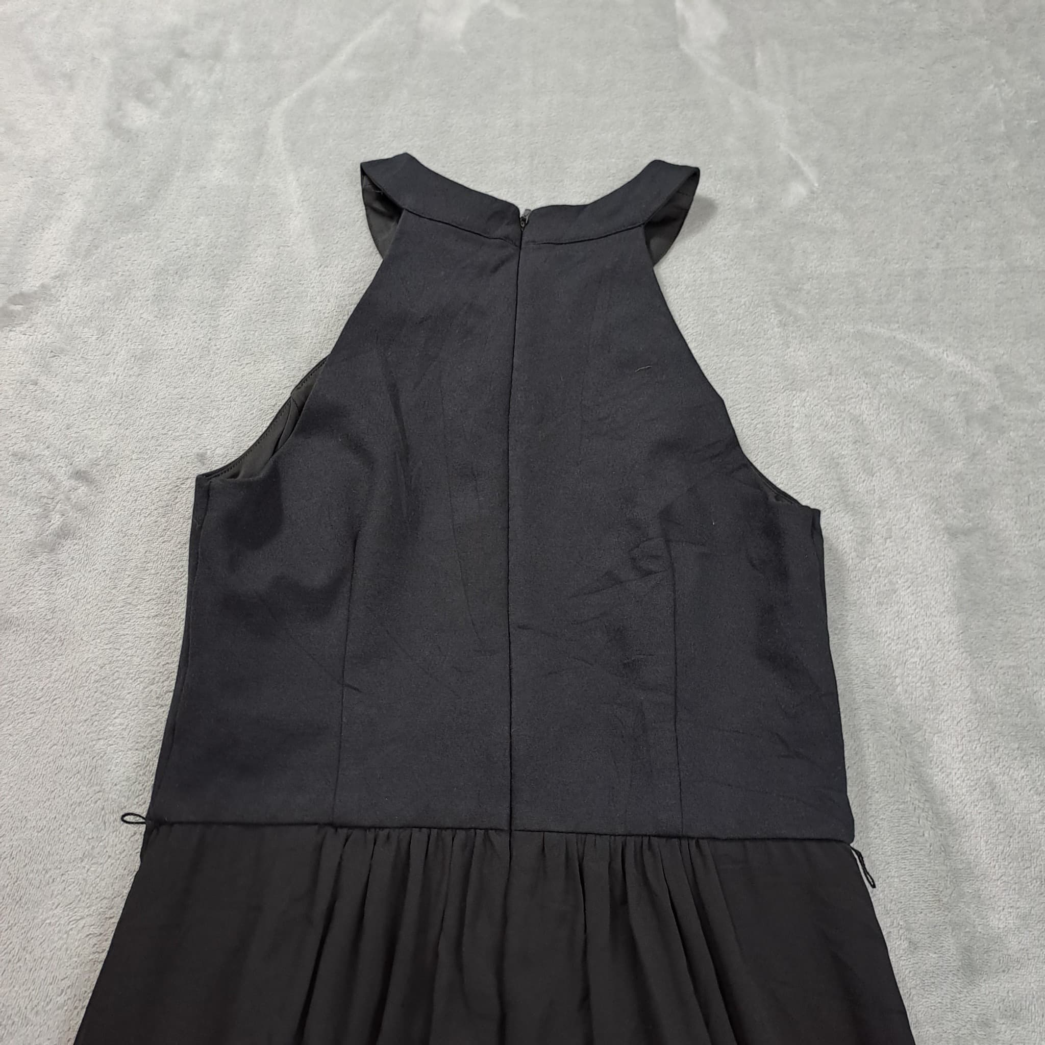 Forever New Black Chiffon Maxi Dress Women's Size 10 Sleeveless Evening Gown — photo 11 of 12