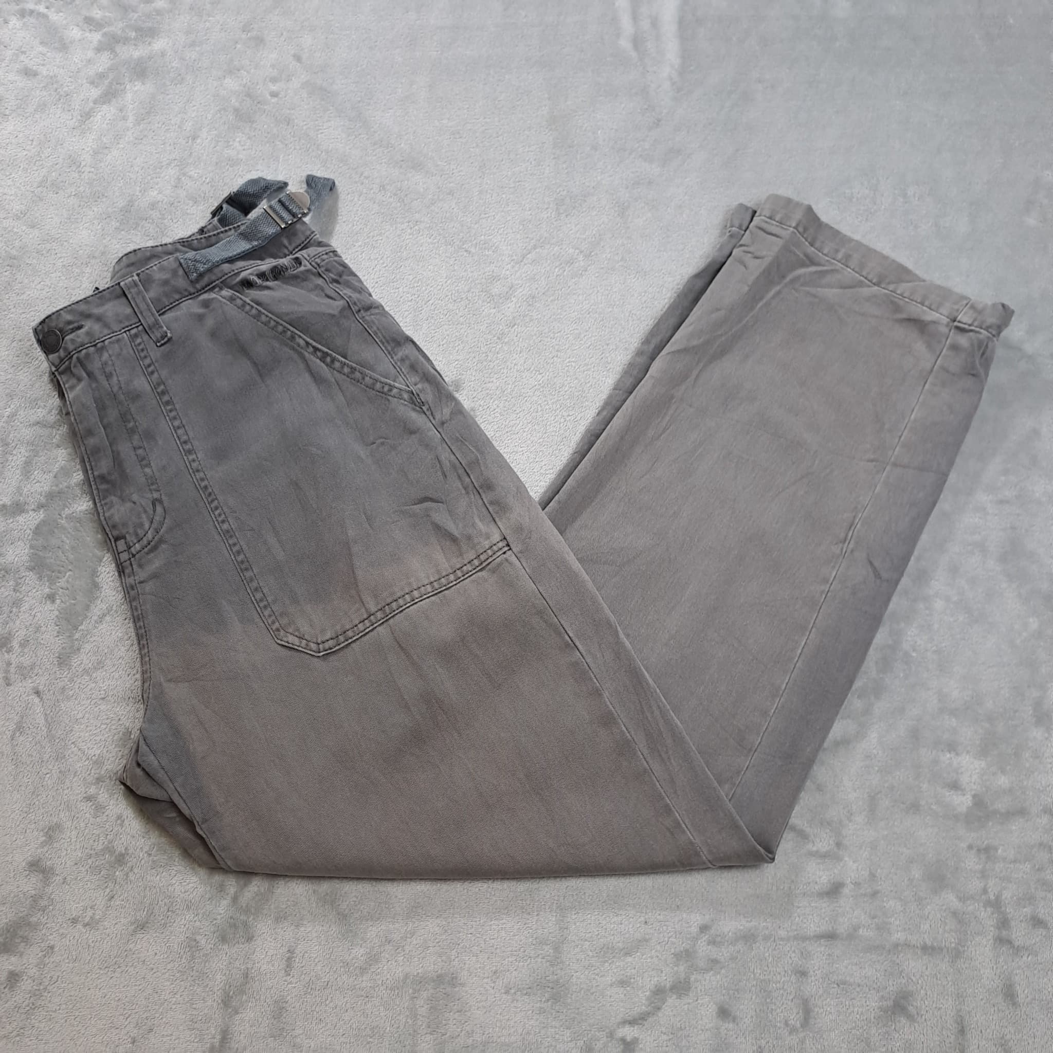 Ghanda Propaganda Cotton Twill Trousers Grey Size S — photo 1 of 8