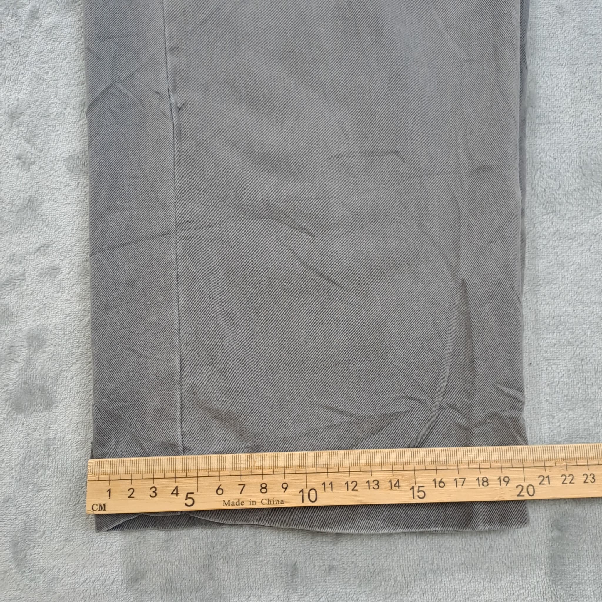 Ghanda Propaganda Cotton Twill Trousers Grey Size S — photo 4 of 8