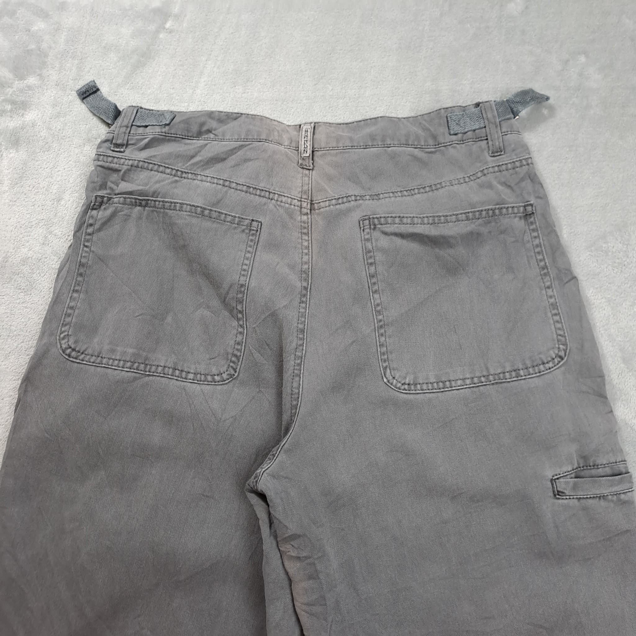 Ghanda Propaganda Cotton Twill Trousers Grey Size S — photo 3 of 8