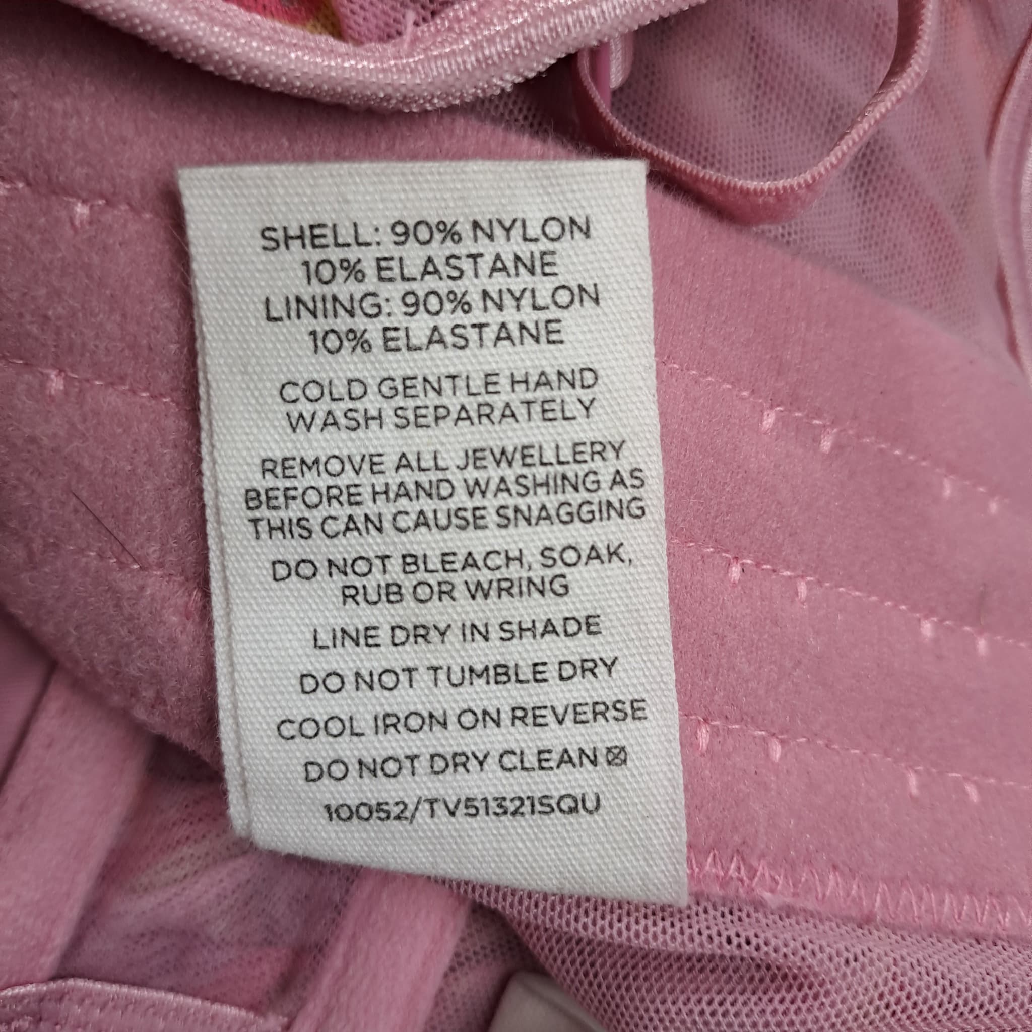 Glassons Pink Swirl Print Mesh Corset Top Women's Size M — photo 7 of 7