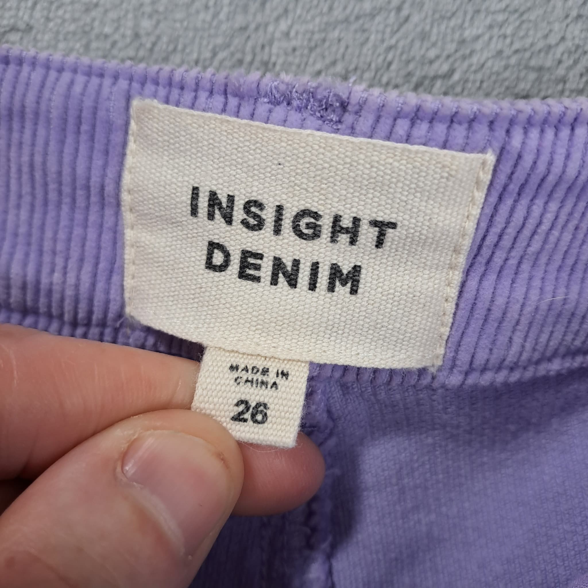 Insight Women's Purple Corduroy Flare Pants Size 26 — photo 6 of 8