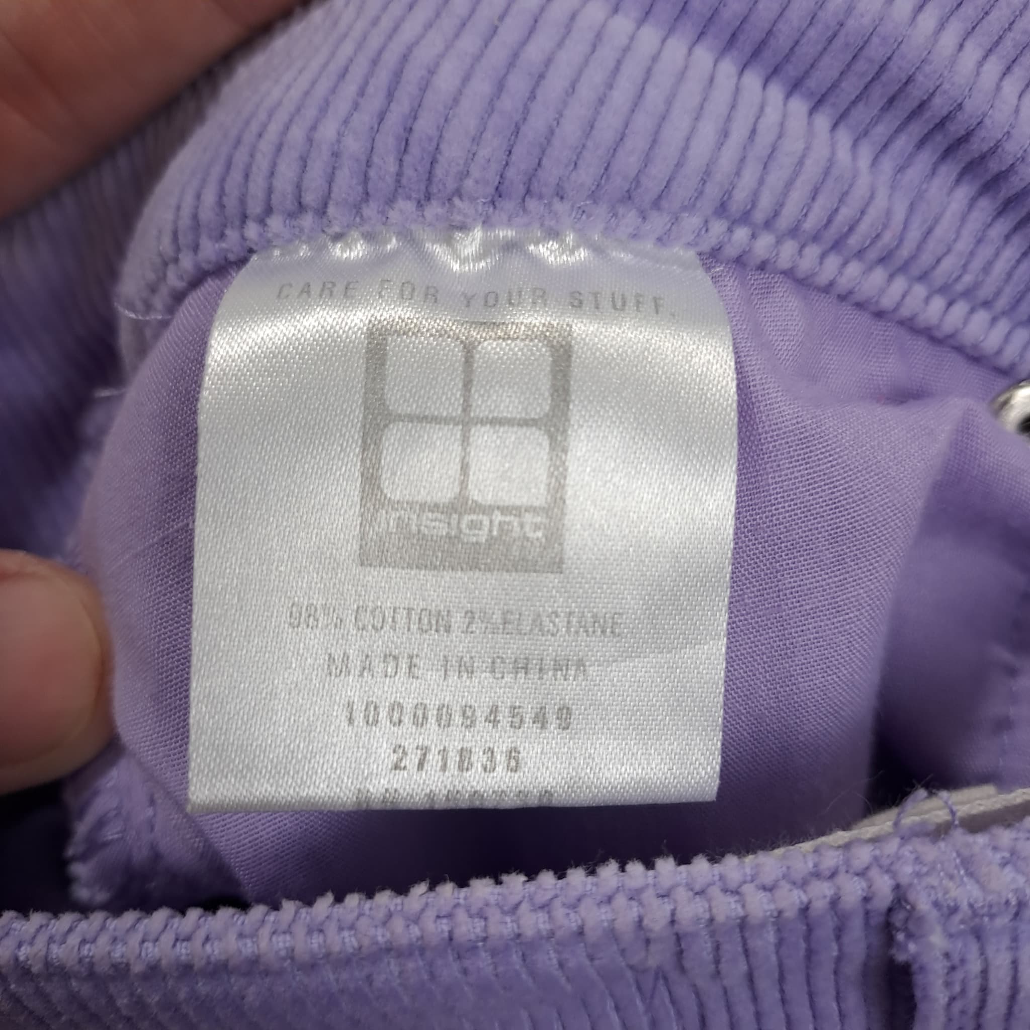 Insight Women's Purple Corduroy Flare Pants Size 26 — photo 7 of 8