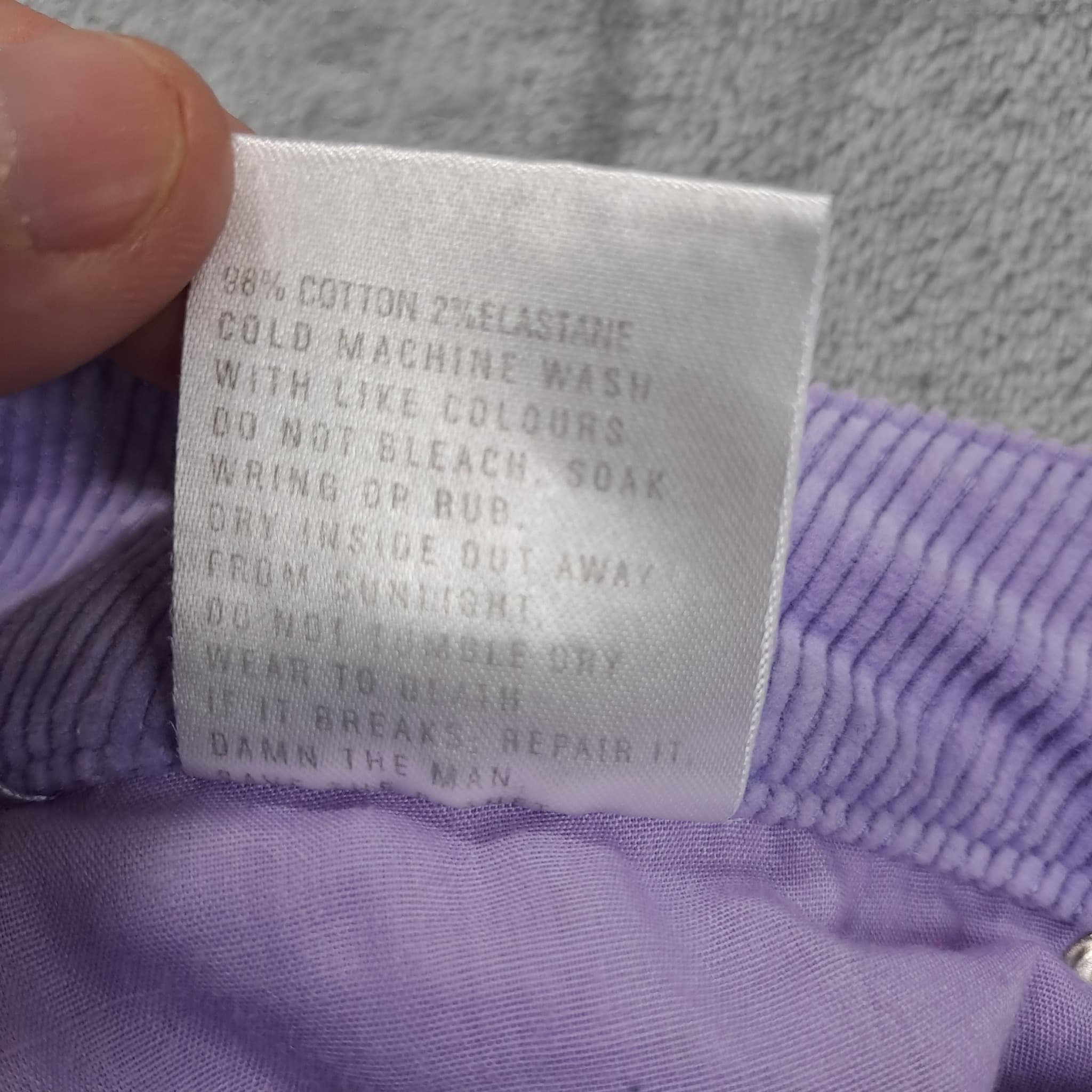 Insight Women's Purple Corduroy Flare Pants Size 26 — photo 8 of 8