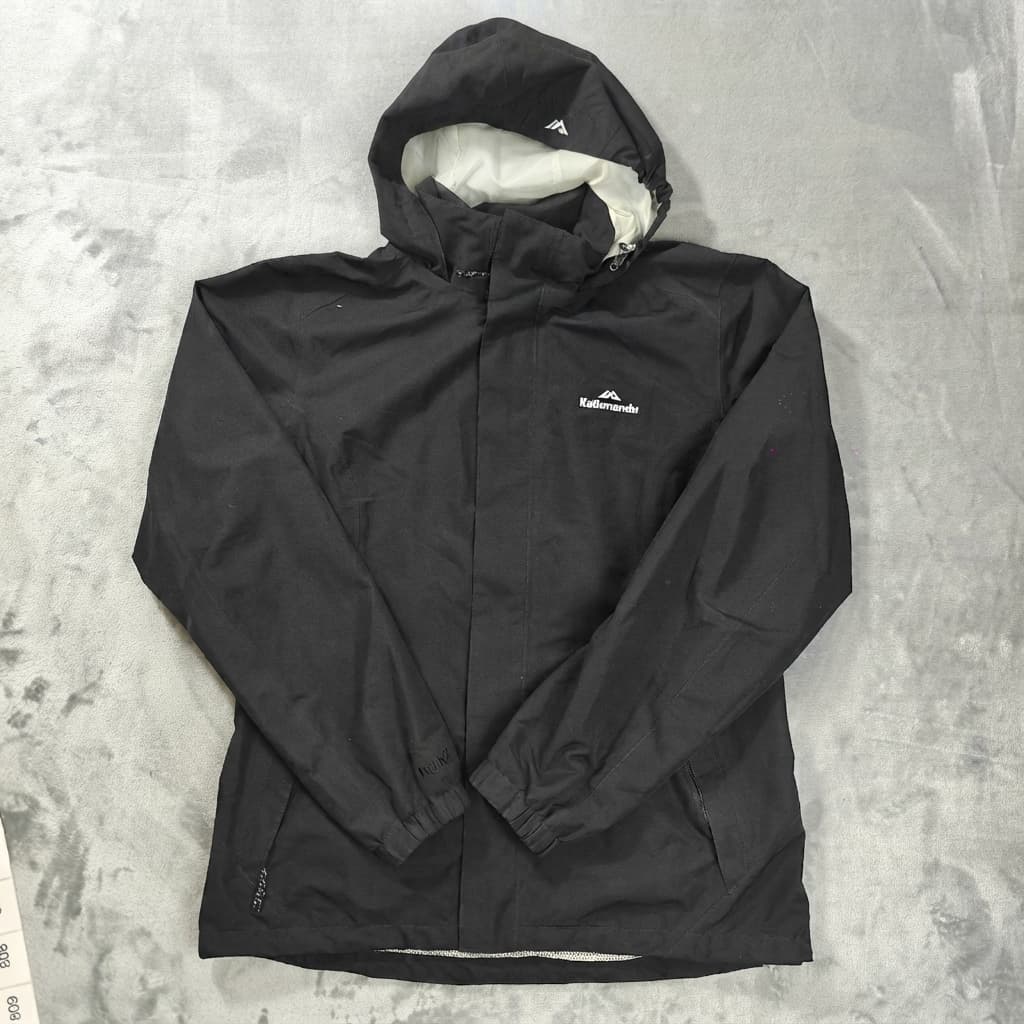 Kathmandu ngx2 Waterproof Rain Jacket Women's Size 14 Black Hooded — photo 1 of 7
