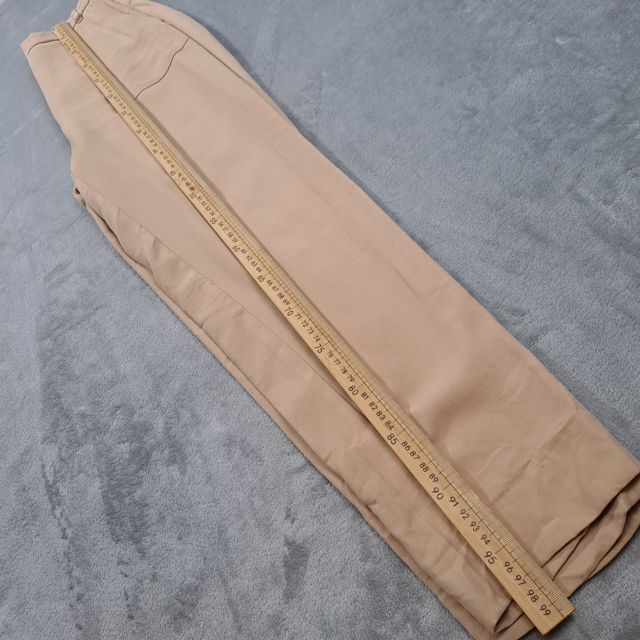 KOOKAÏ Women's Beige High-Waisted Trousers Size 34 Front Pockets — photo 9 of 9
