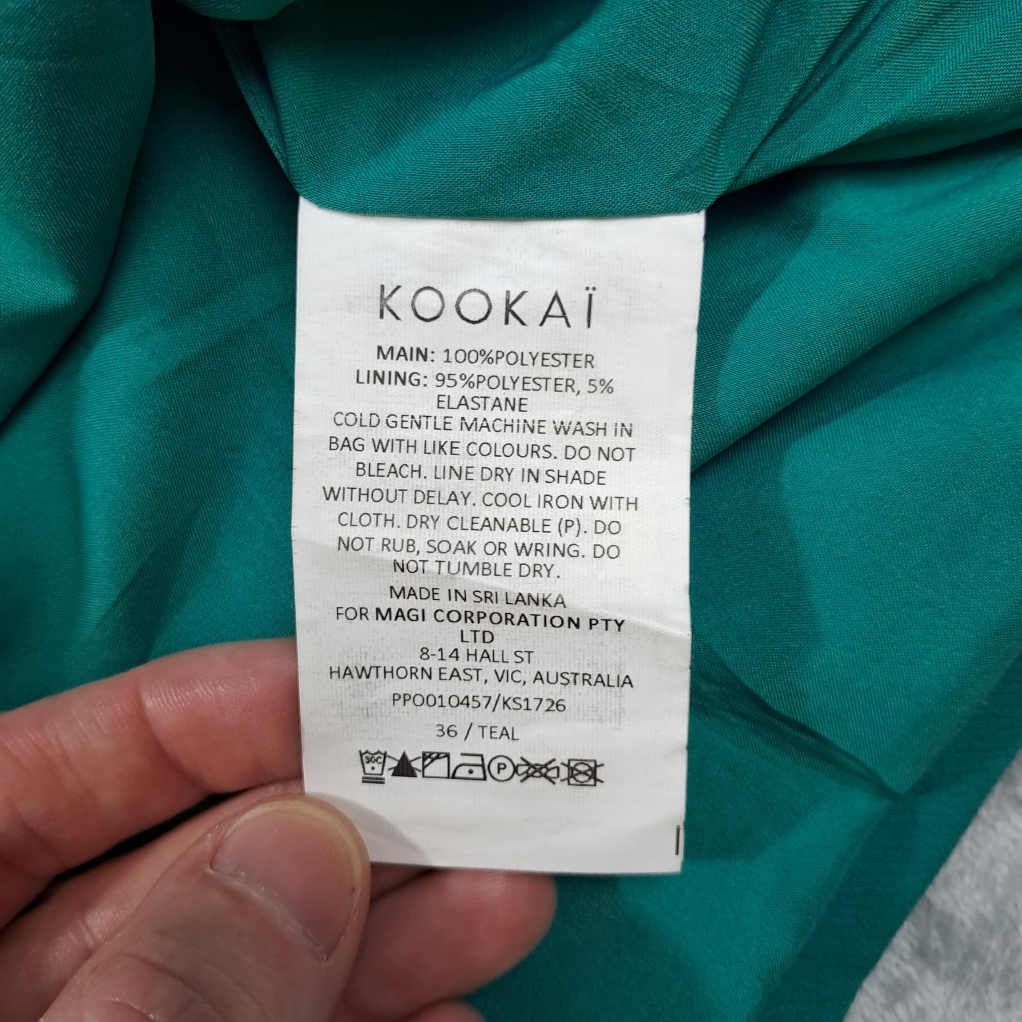 KOOKAÏ Women's Green A-Line Mini Skirt Size 36 — photo 3 of 8