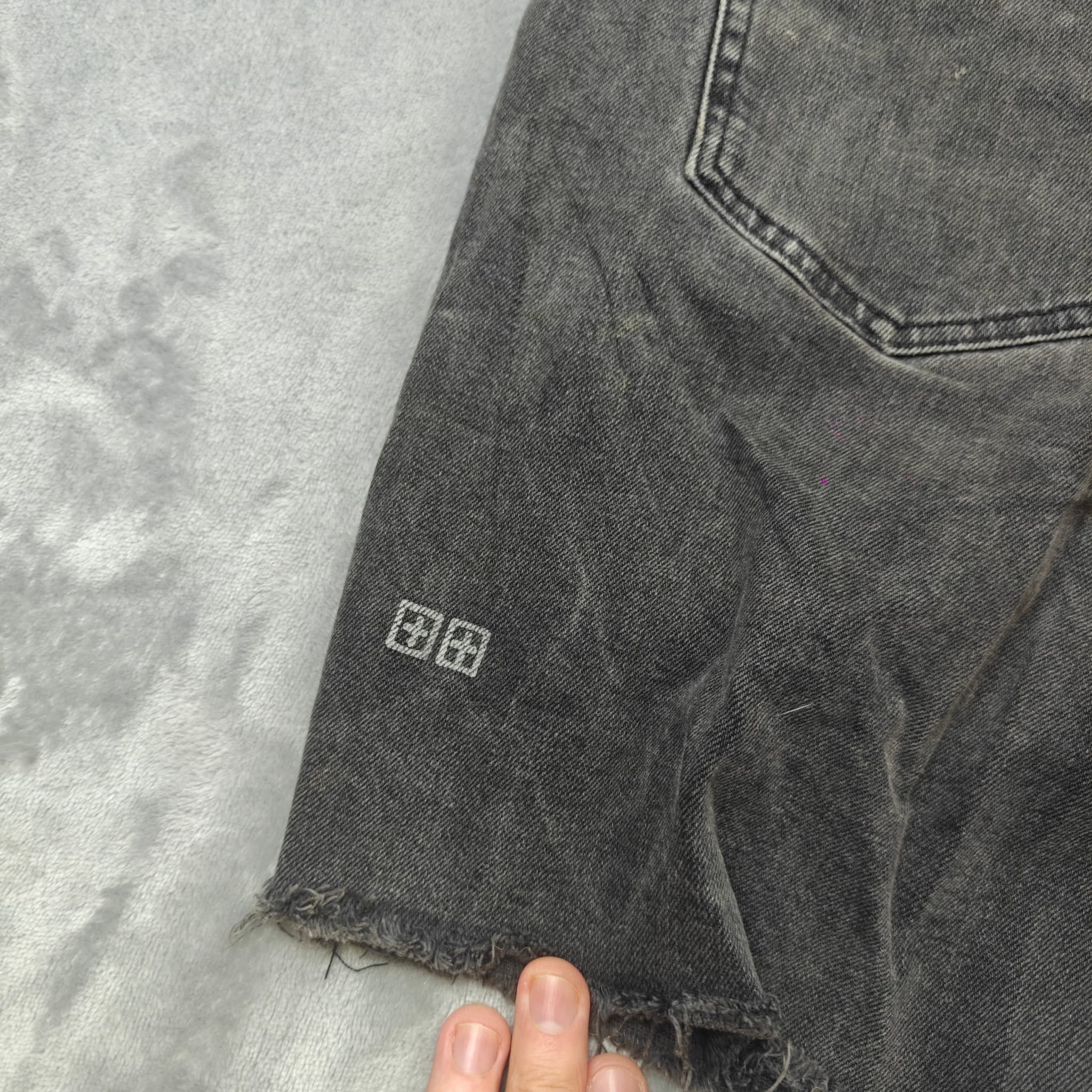 Ksubi Distressed Black Denim Cut-Off Shorts - Men's Size 34 — photo 7 of 8