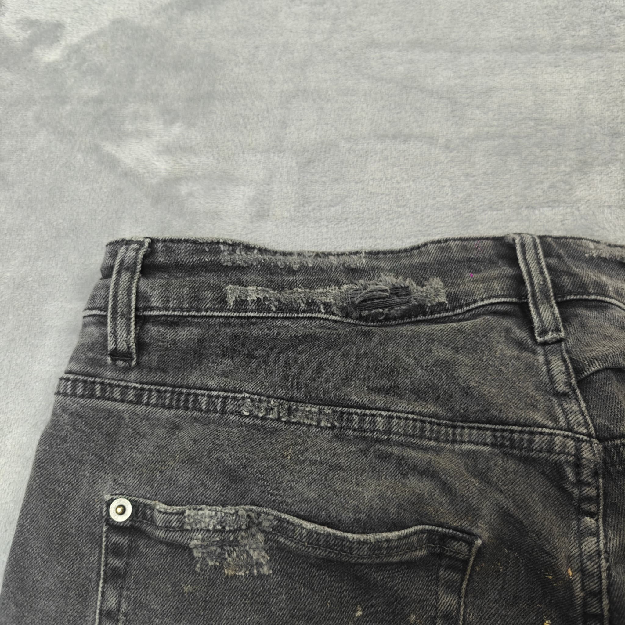 Ksubi Distressed Black Denim Cut-Off Shorts - Men's Size 34 — photo 8 of 8