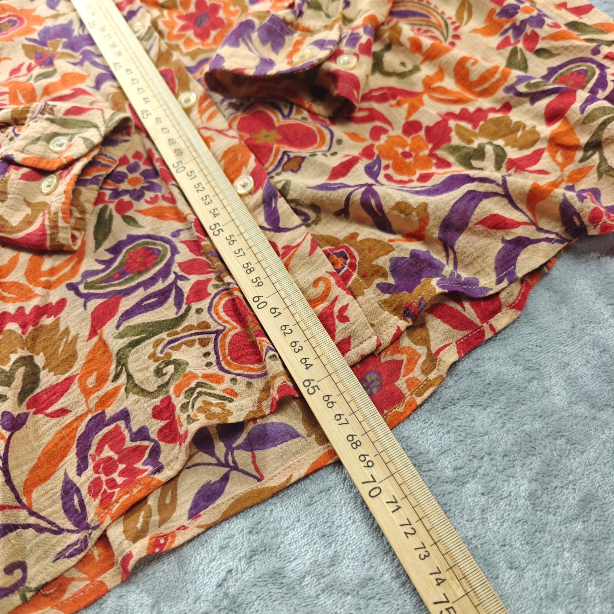 Lauren Ralph Lauren Women's Floral Paisley Button-Down Shirt Size M — photo 3 of 7