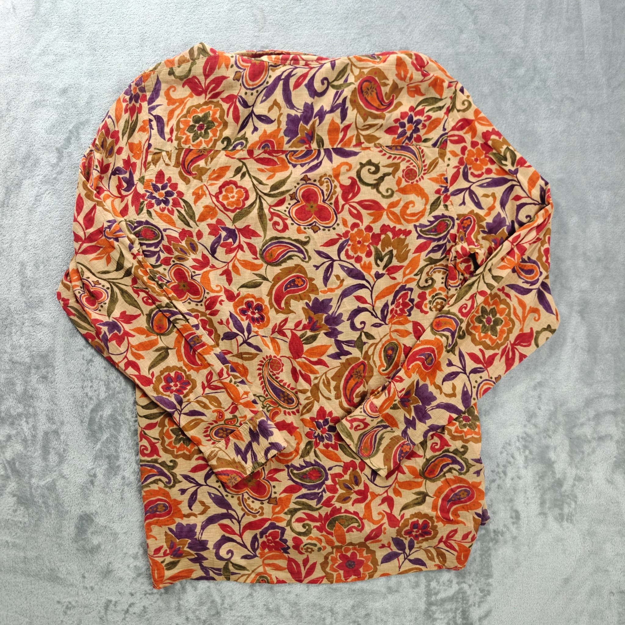 Lauren Ralph Lauren Women's Floral Paisley Button-Down Shirt Size M — photo 7 of 7