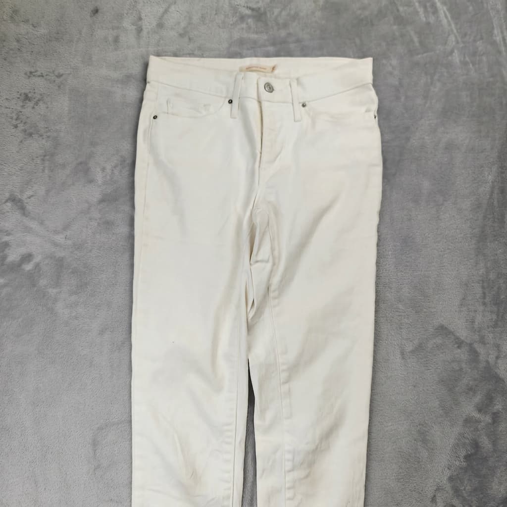 Levi's 311 Shaping Skinny Jeans - White Stretch Denim Women's Size 27 — photo 1 of 9