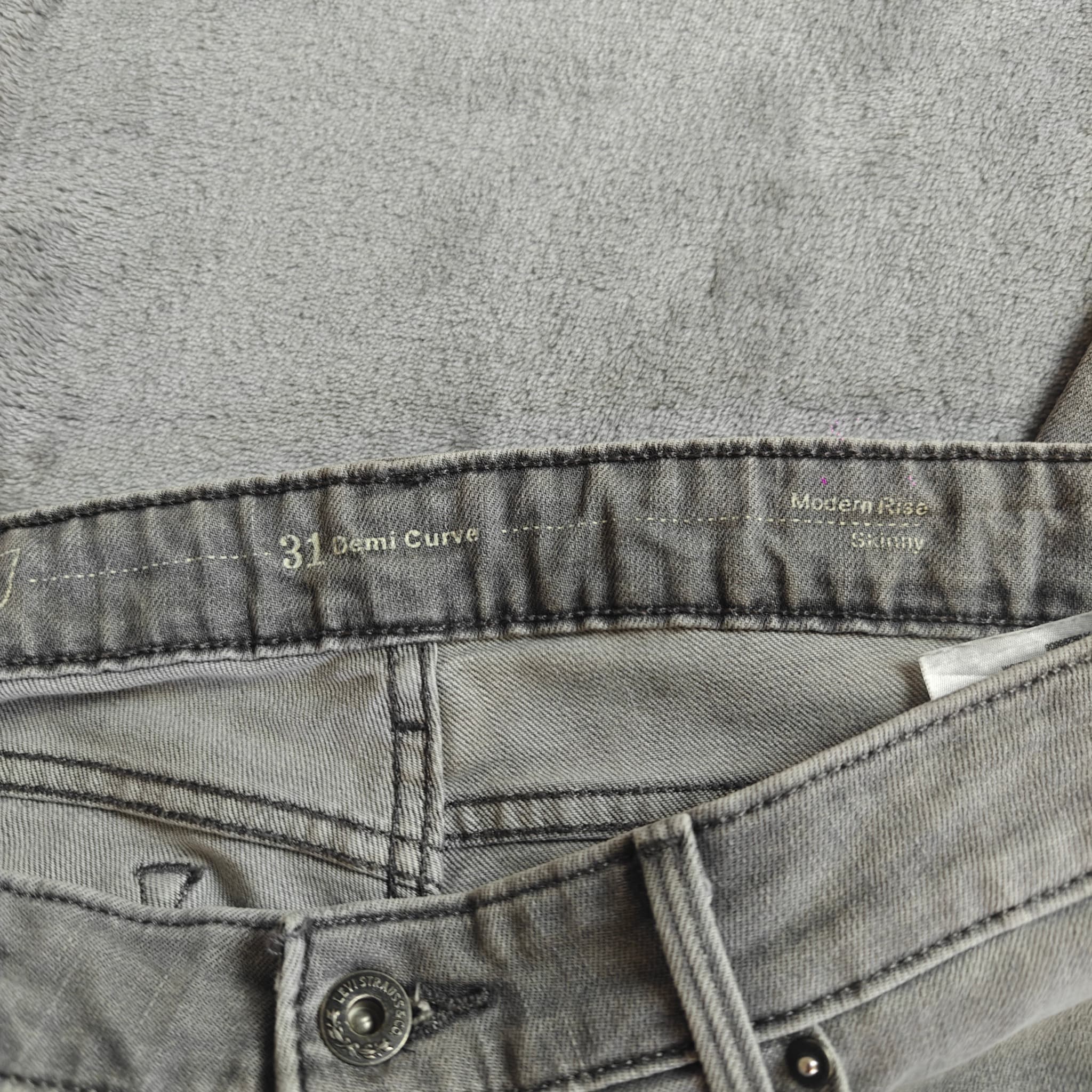 Levi's Women's Demi Curve Modern Rise Skinny Jeans Grey Size 31 — photo 3 of 8