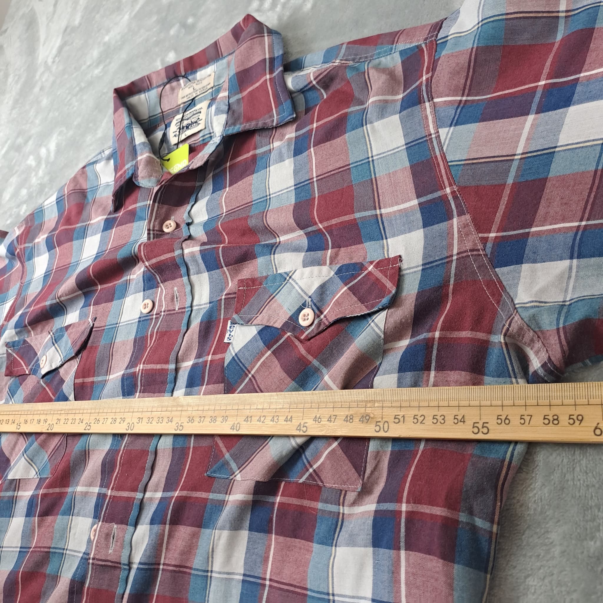 Levi Strauss & Co. Vintage Clothing Plaid Button-Down Shirt Men's Large — photo 4 of 6