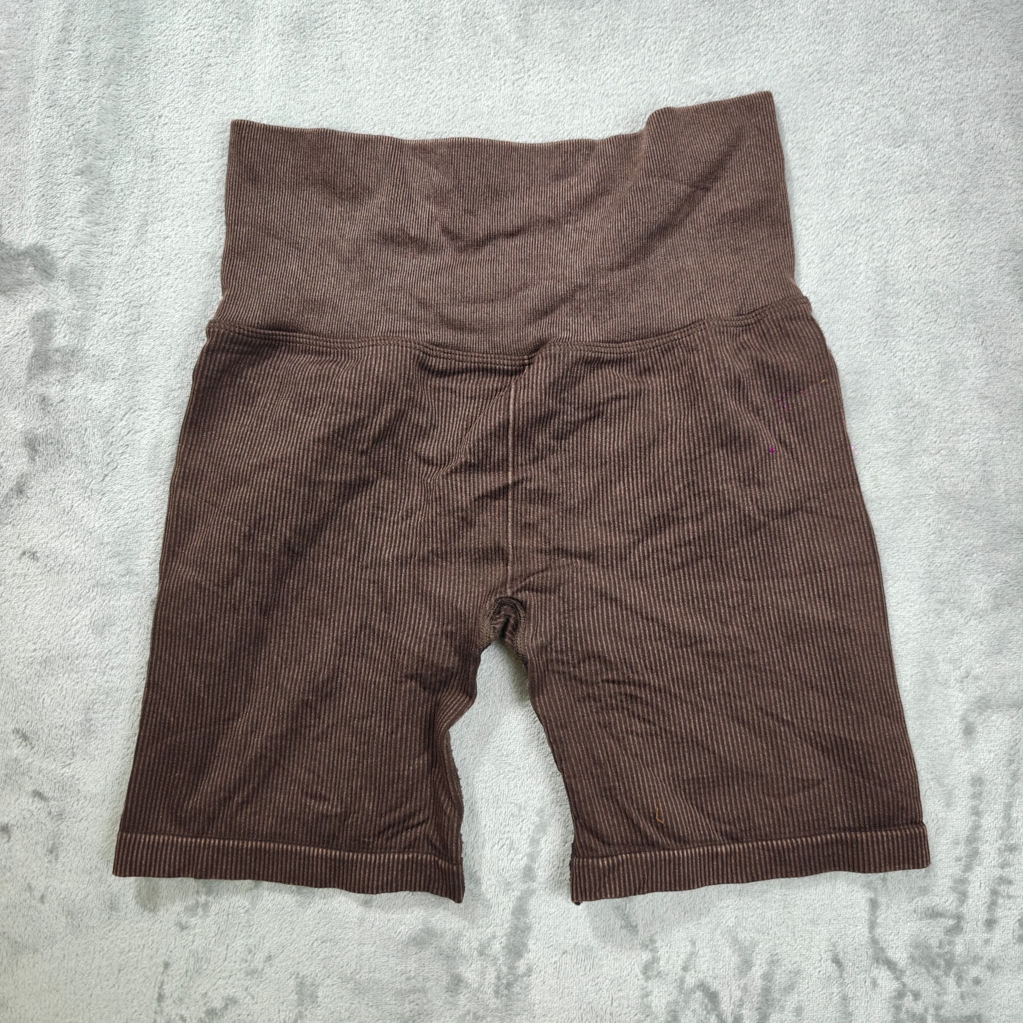 Lorna Jane Ribbed High Waisted Bike Shorts Brown Size XS — photo 2 of 5