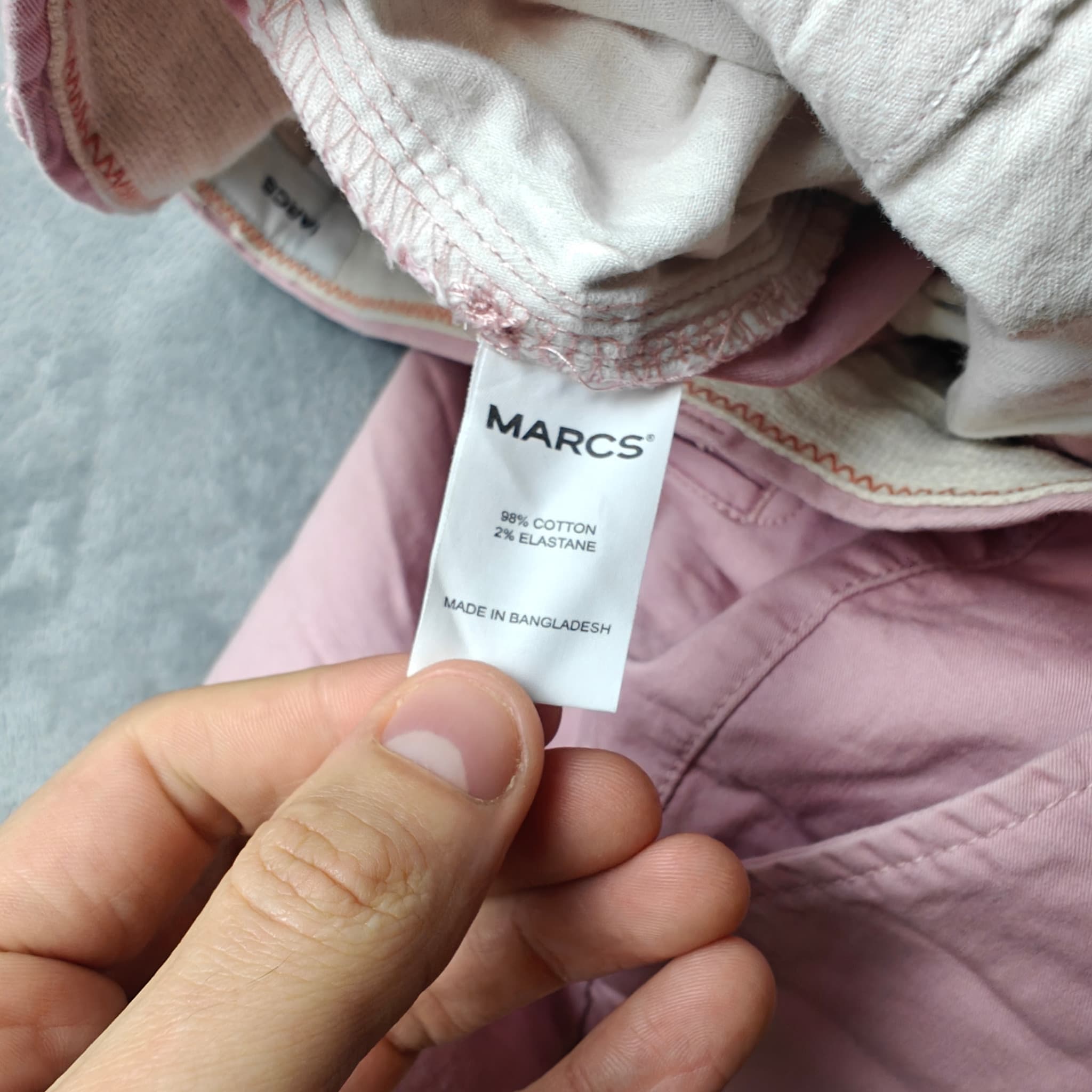 Marcs Chino Shorts Men's Size 32 Pink Salmon Casual Staple — photo 5 of 6