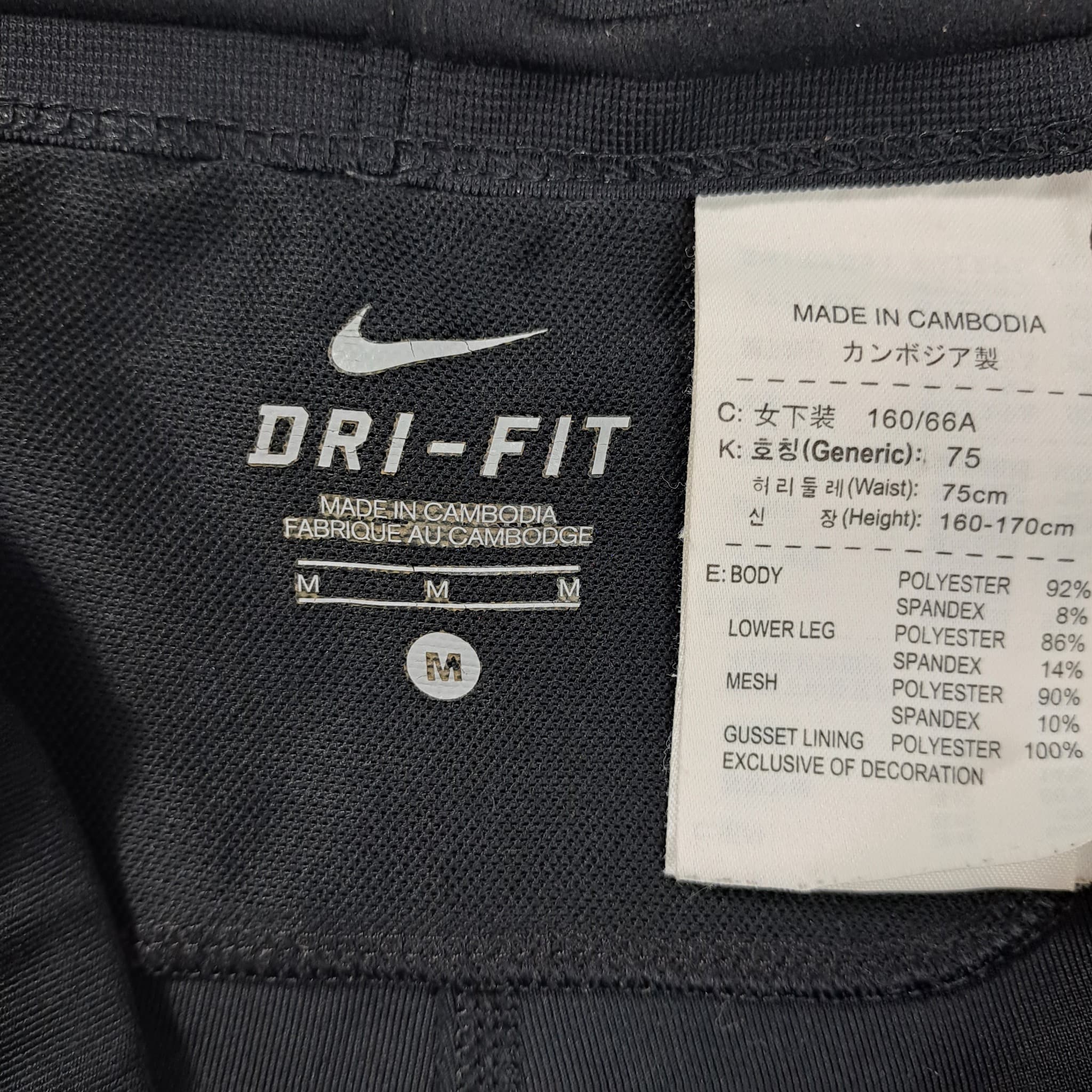 Nike Dri-FIT Women's Running Capri Leggings Black Medium — photo 3 of 6