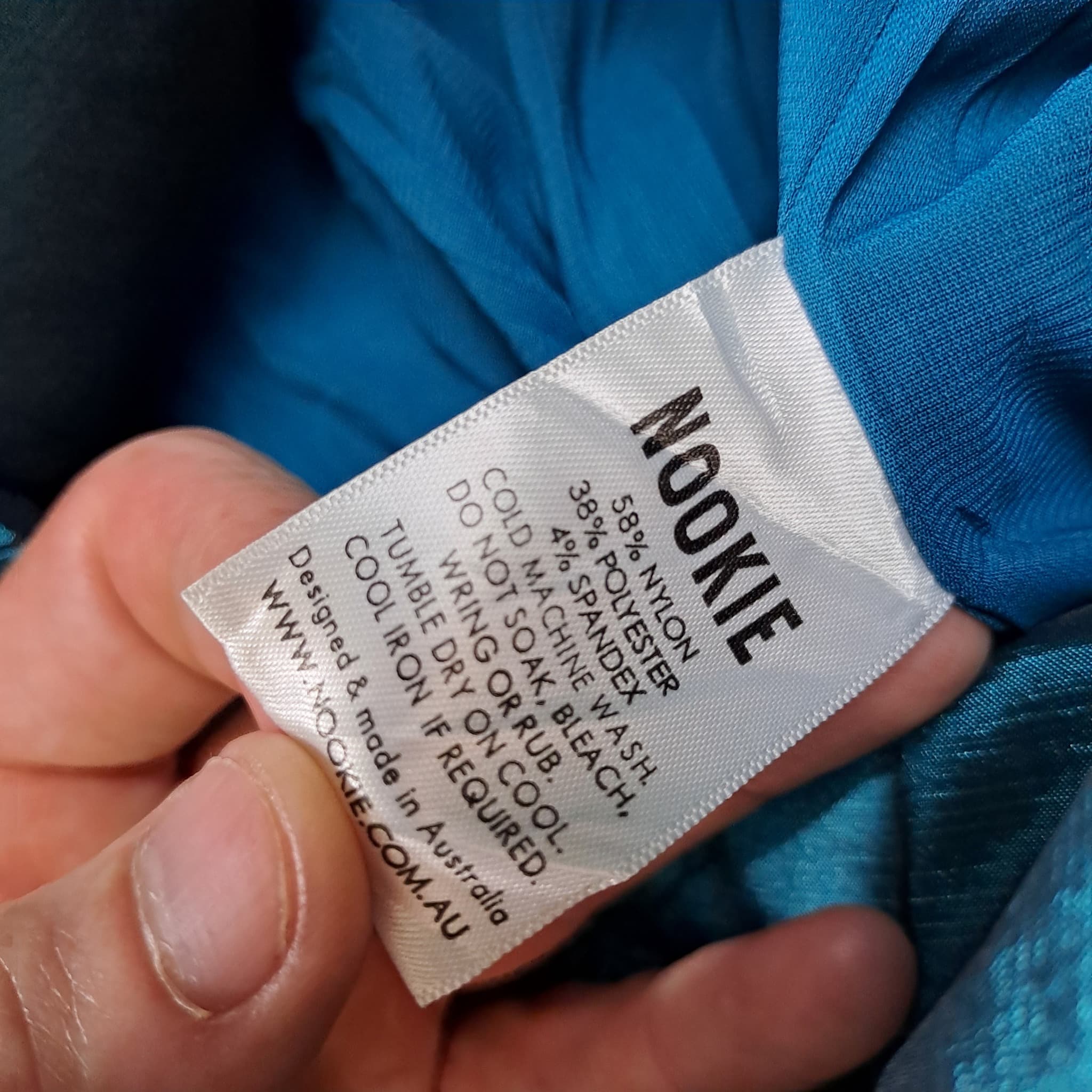 Nookie Teal Iridescent Taffeta Bubble Hem Mini Dress Women's Size XS — photo 6 of 7