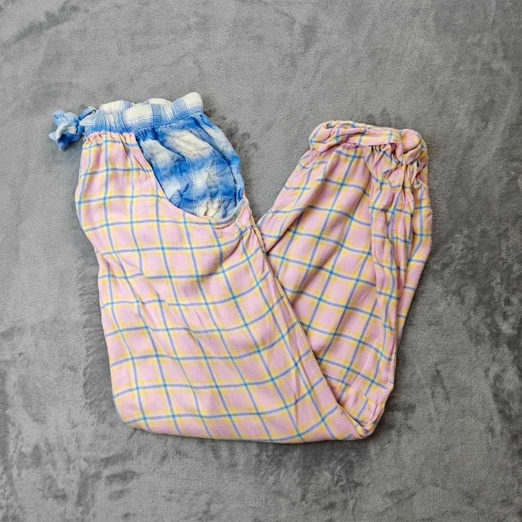 Peter Alexander Plaid Flannel Pajama Pants - Pink & Blue Size M — photo 1 of 7