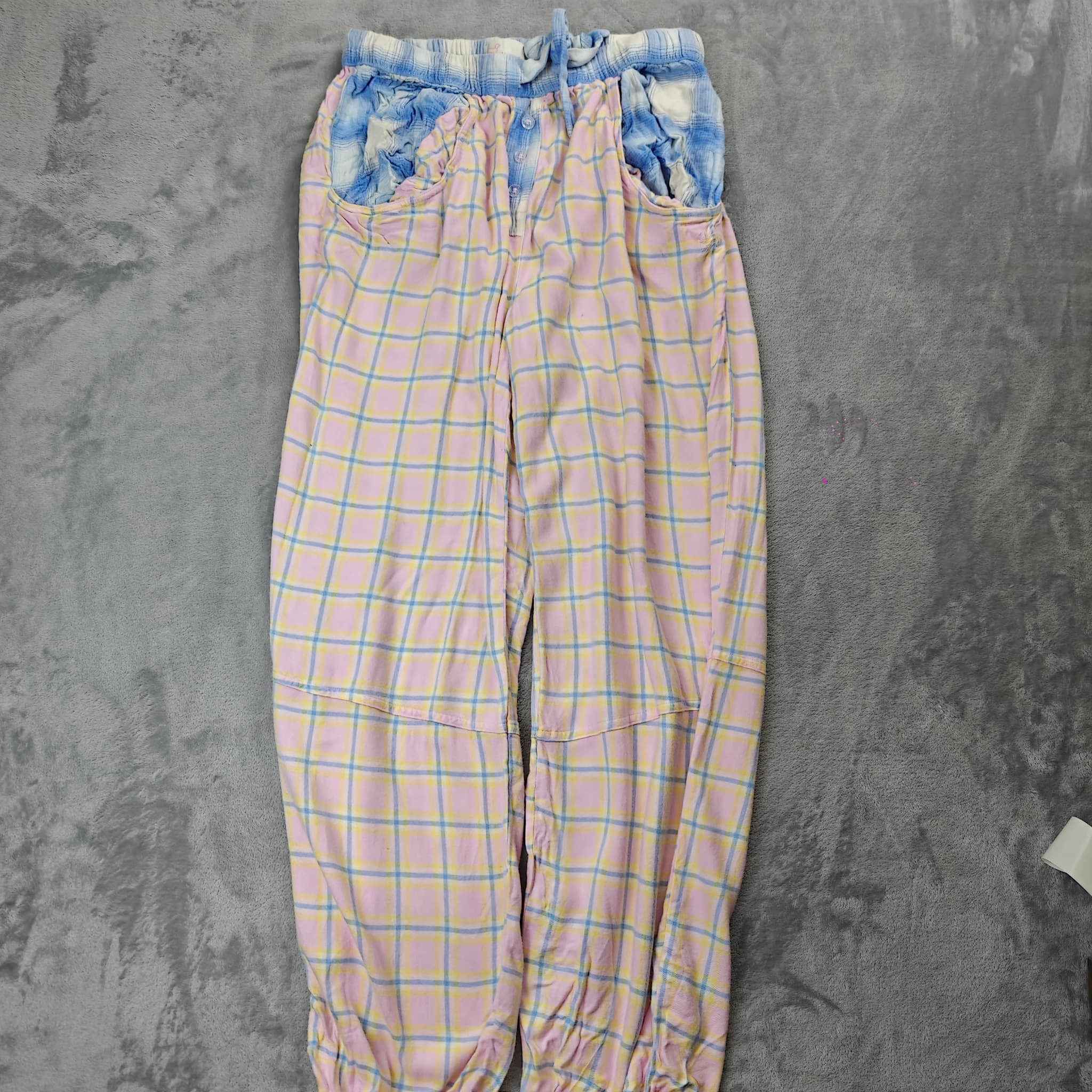 Peter Alexander Plaid Flannel Pajama Pants - Pink & Blue Size M — photo 4 of 7