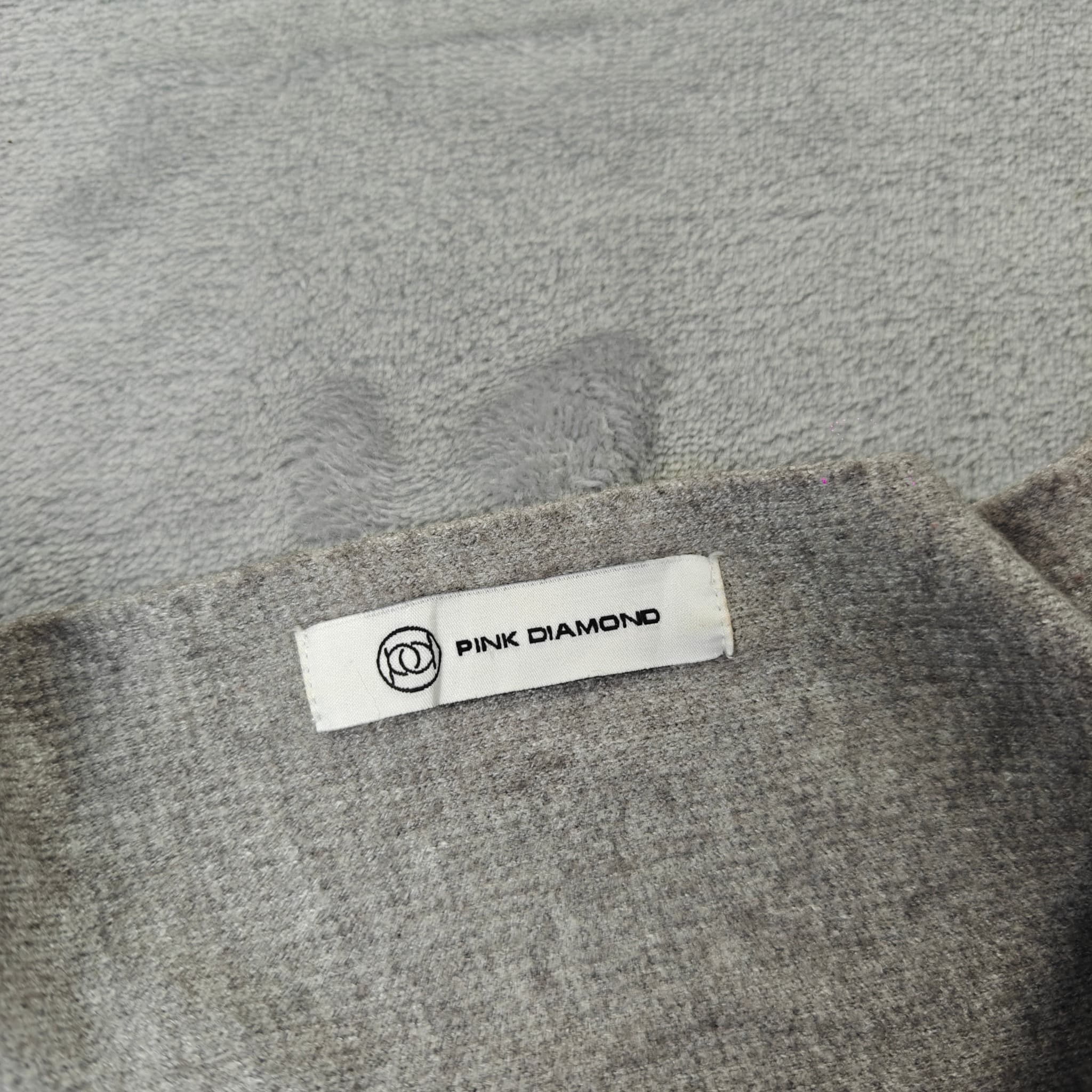 Pink Diamond Knit Flared Mini Skirt Woman's Medium Grey Preppy — photo 2 of 7