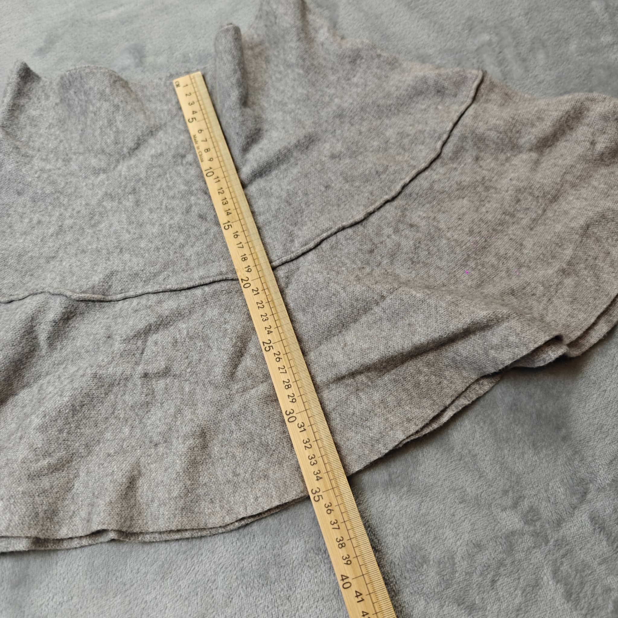 Pink Diamond Knit Flared Mini Skirt Woman's Medium Grey Preppy — photo 6 of 7