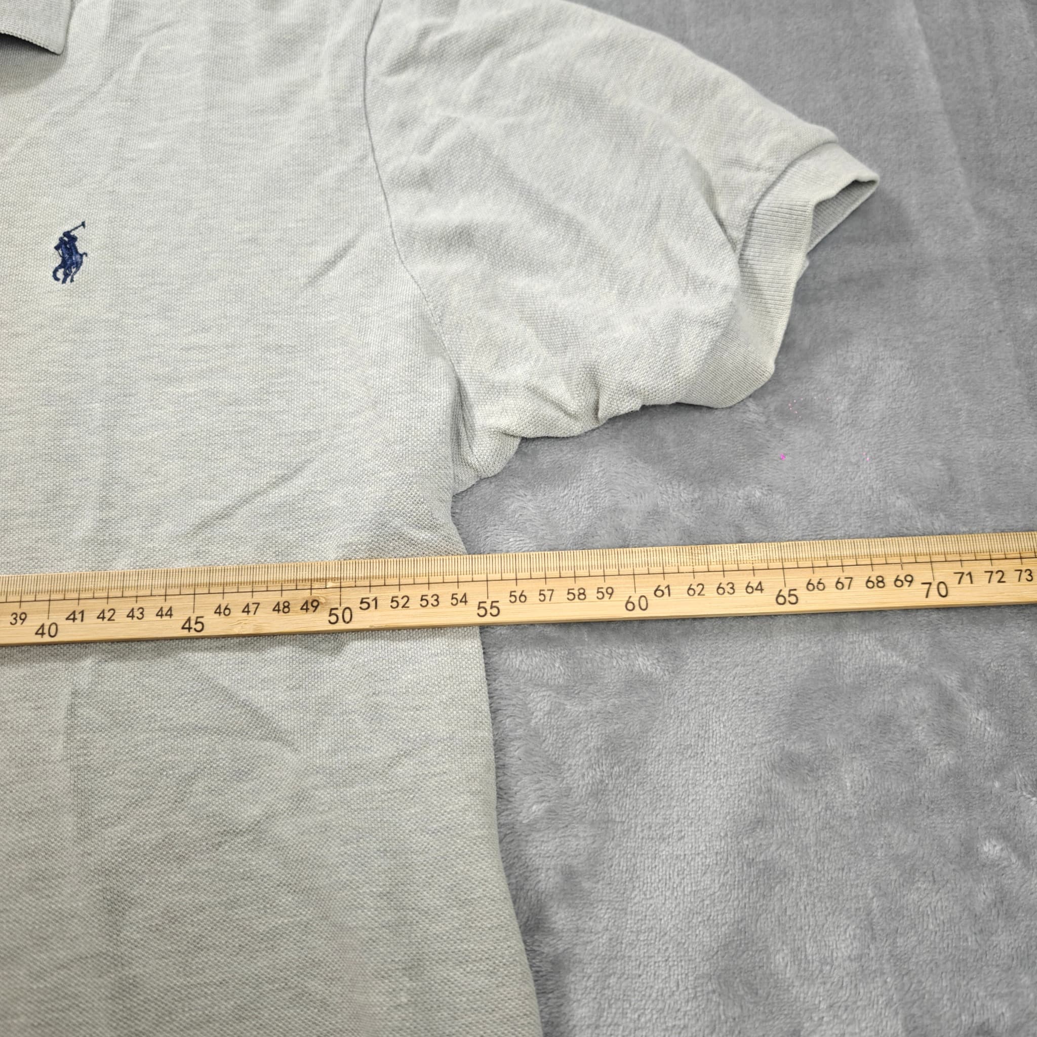 Polo by Ralph Lauren Classic Fit Mesh Polo Shirt Men's Size L Grey — photo 4 of 6