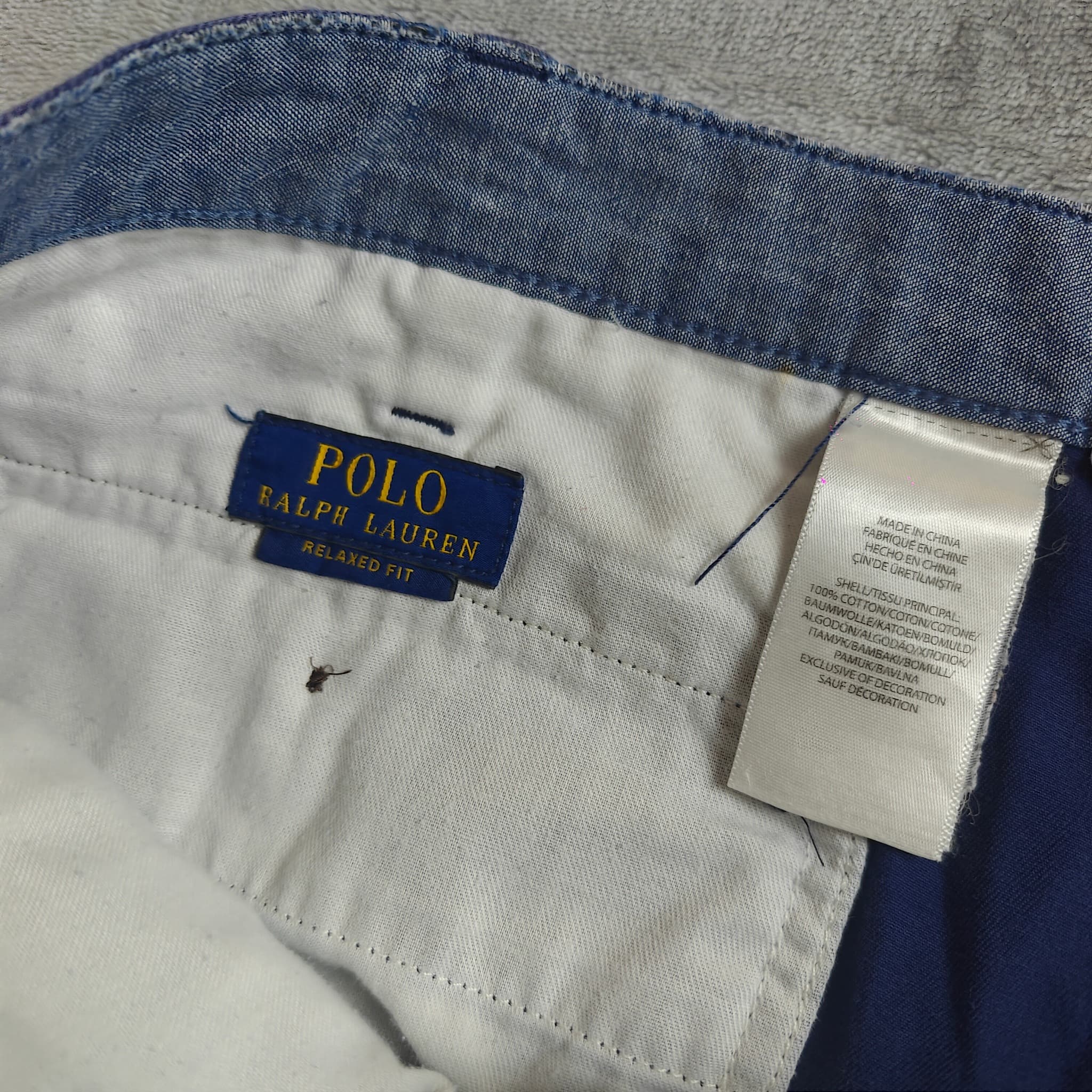 Polo Ralph Lauren Men's Navy Blue Chino Shorts Size 38 Relaxed Fit — photo 3 of 7