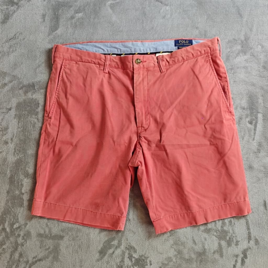 Polo Ralph Lauren Men's Stretch Slim Fit Chino Shorts Salmon Pink Size 38 — photo 1 of 8
