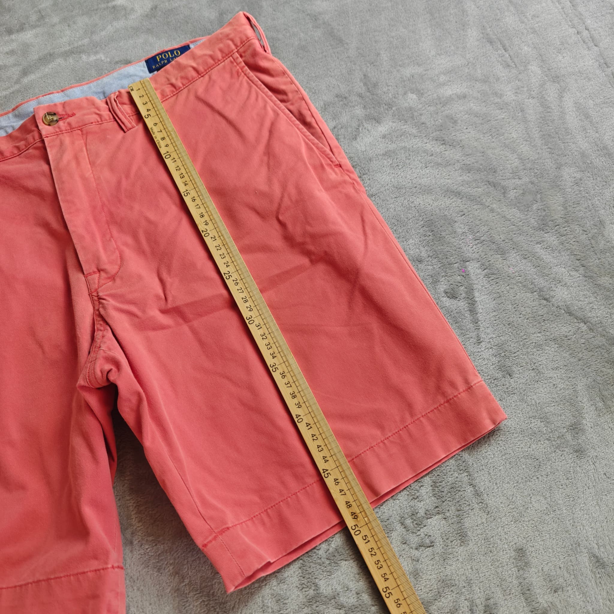Polo Ralph Lauren Men's Stretch Slim Fit Chino Shorts Salmon Pink Size 38 — photo 5 of 8