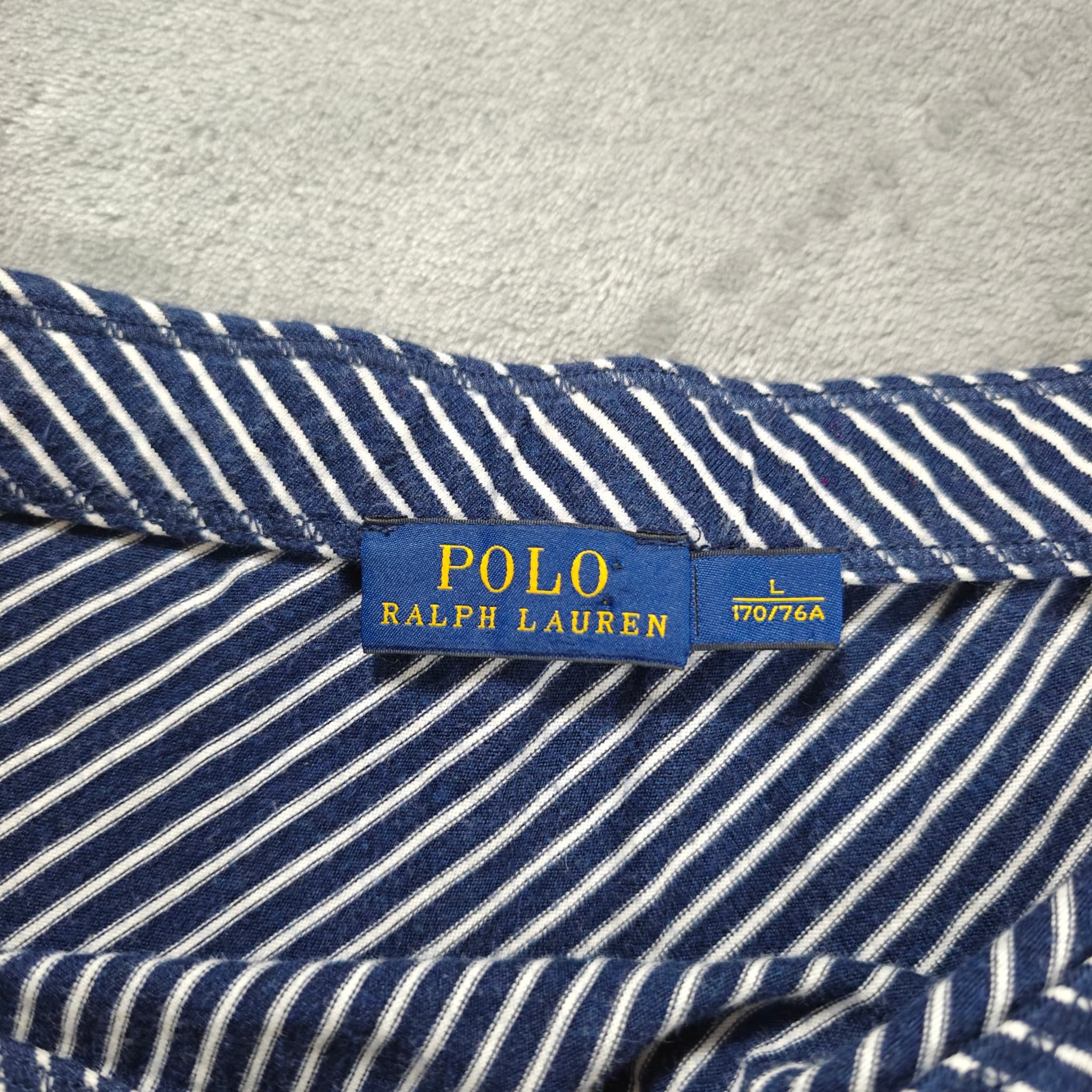 Polo Ralph Lauren Women's Navy & White Striped Midi Skirt Size L — photo 3 of 8