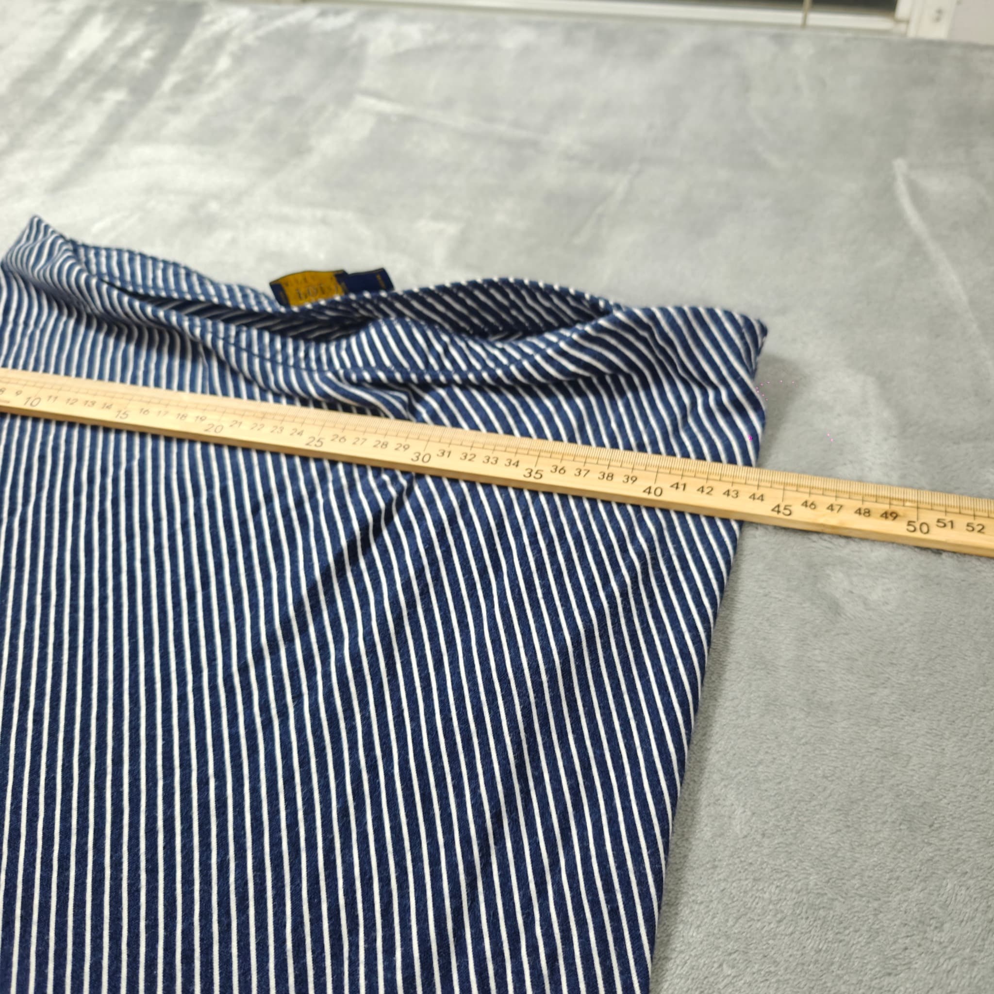 Polo Ralph Lauren Women's Navy & White Striped Midi Skirt Size L — photo 6 of 8
