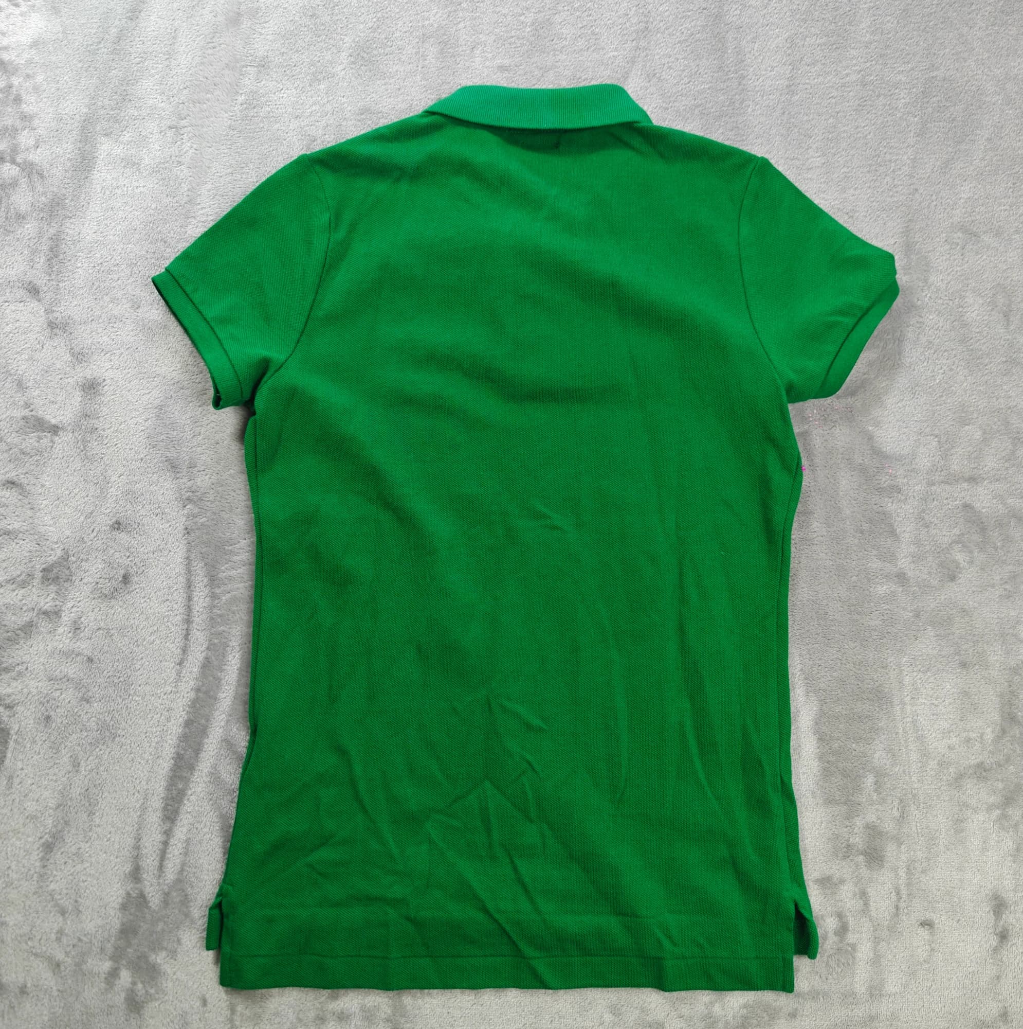 Polo Ralph Lauren Women's The Skinny Polo Shirt Green Purple Logo Size S — photo 6 of 6