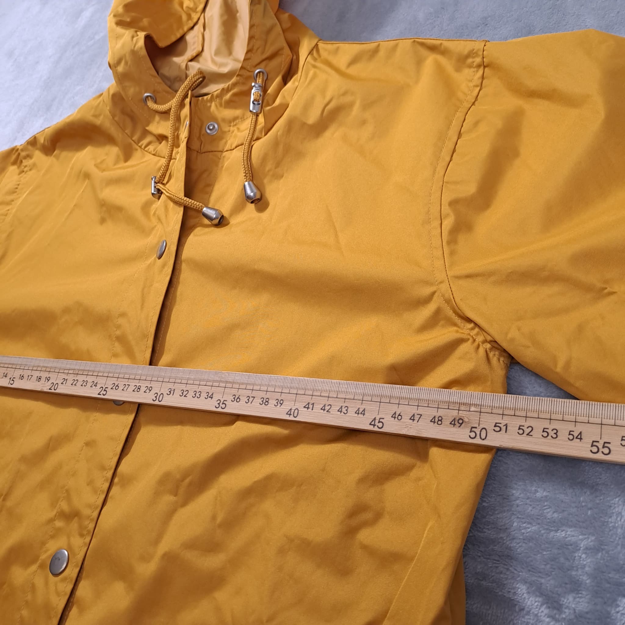 Princess Highway Mustard Yellow Hooded Raincoat Women's Size S — photo 4 of 7