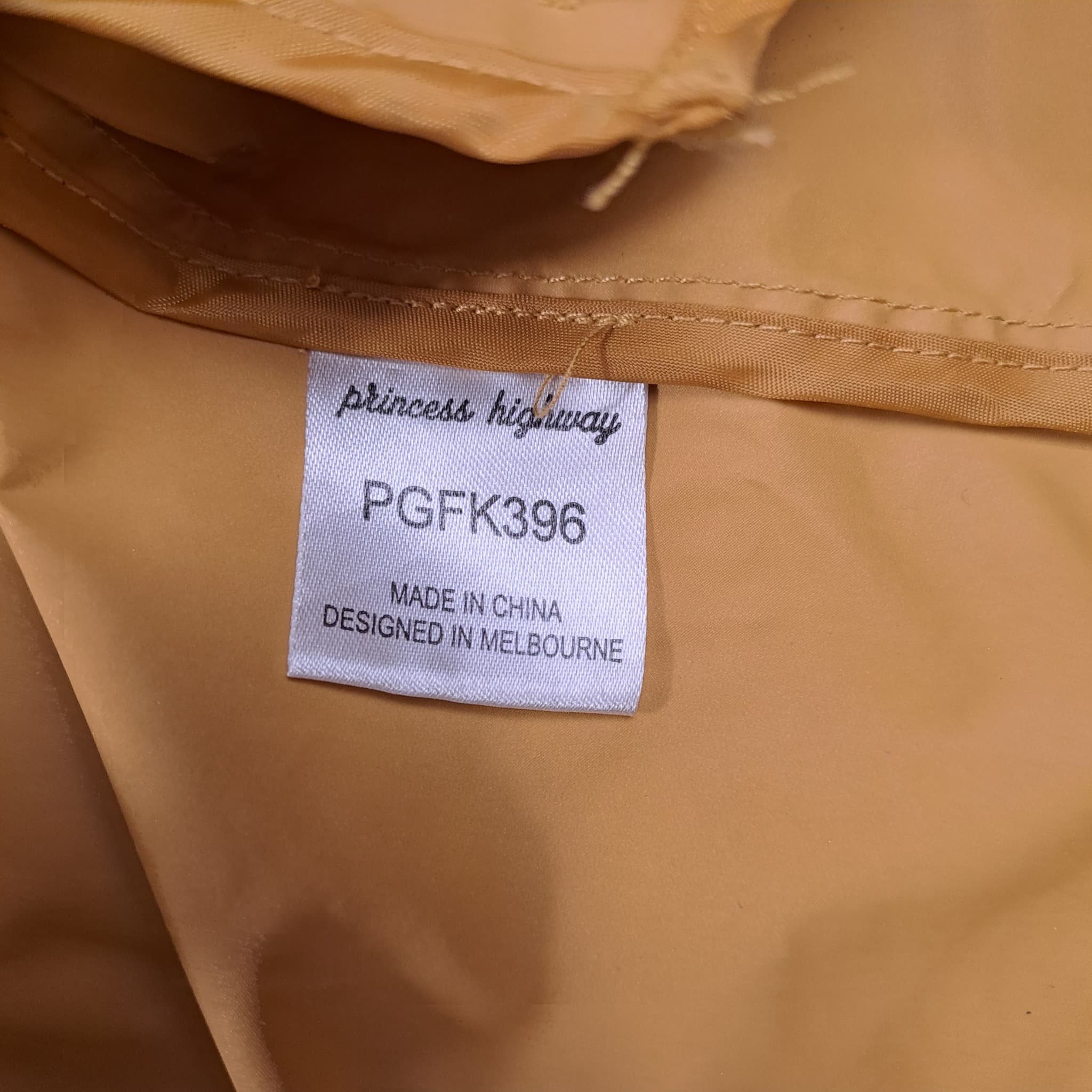 Princess Highway Mustard Yellow Hooded Raincoat Women's Size S — photo 5 of 7