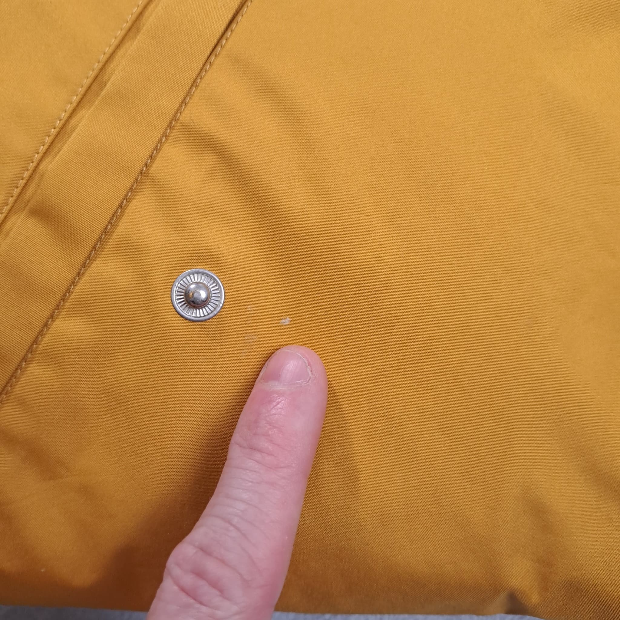 Princess Highway Mustard Yellow Hooded Raincoat Women's Size S — photo 7 of 7