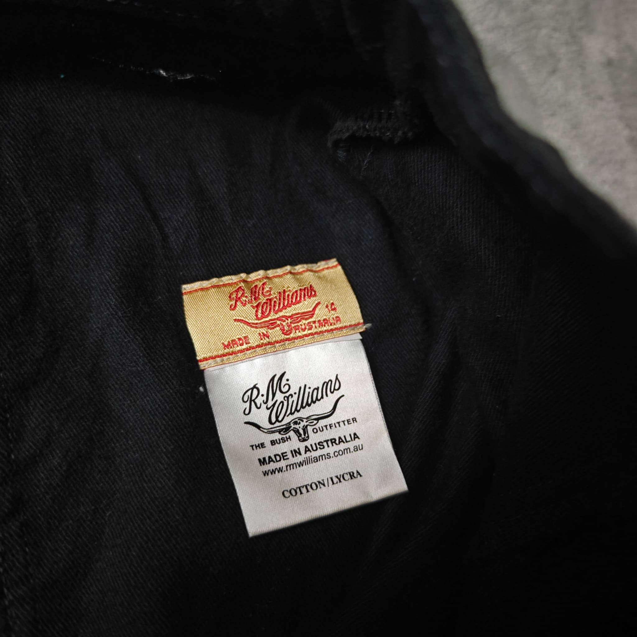 R.M. Williams Black Cotton Midi Skirt - Size 14 — photo 4 of 6