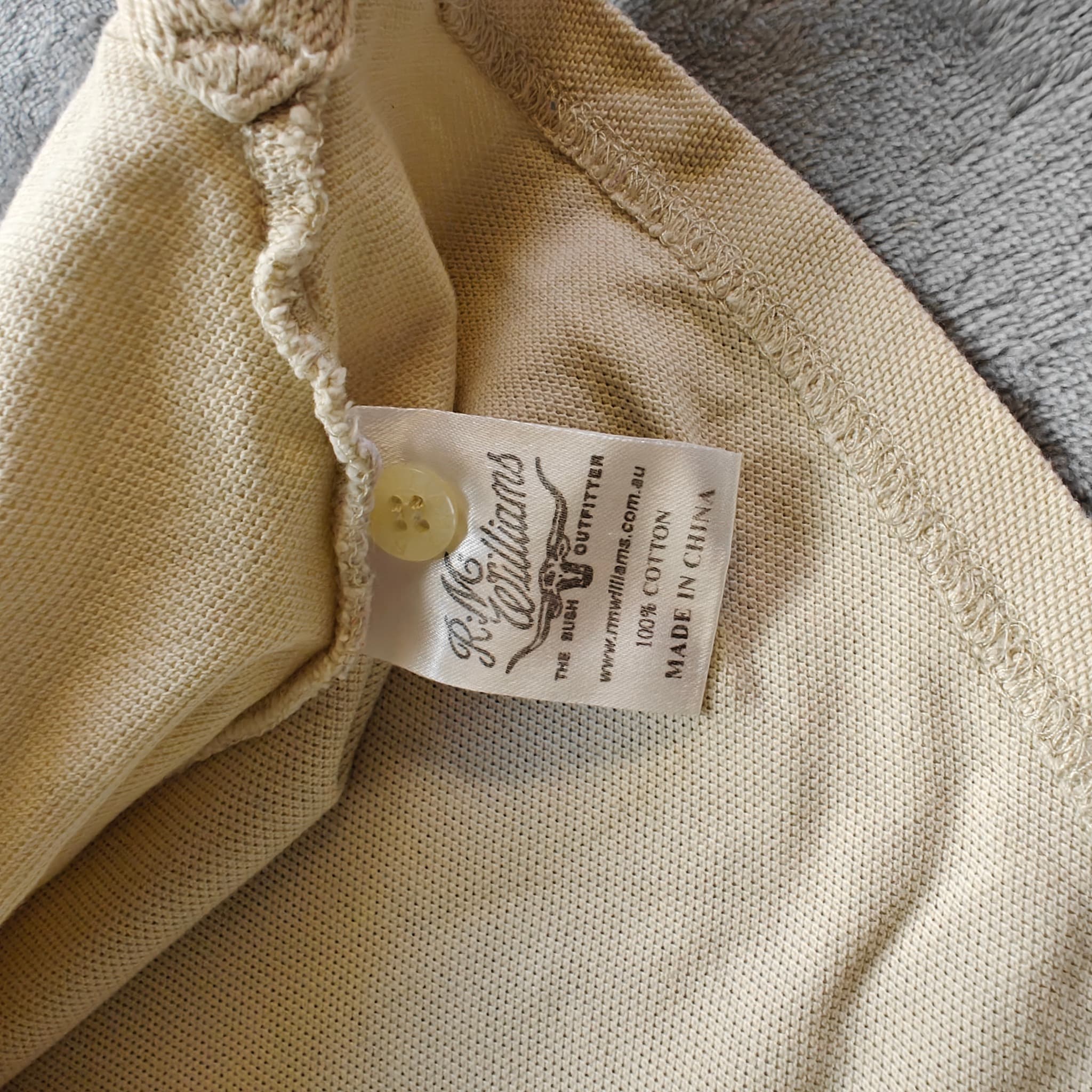R.M.Williams Men's Beige Pique Polo Shirt Size XXL 100% Cotton — photo 5 of 8