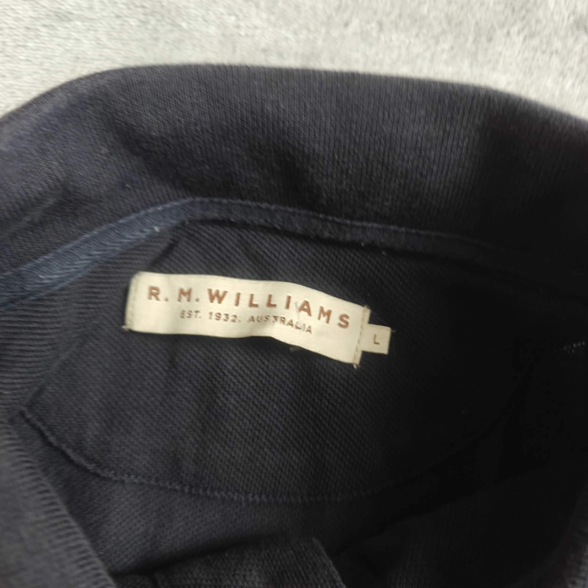 R.M.WILLIAMS Men's Classic Longhorn Polo Shirt Black Size L — photo 2 of 7