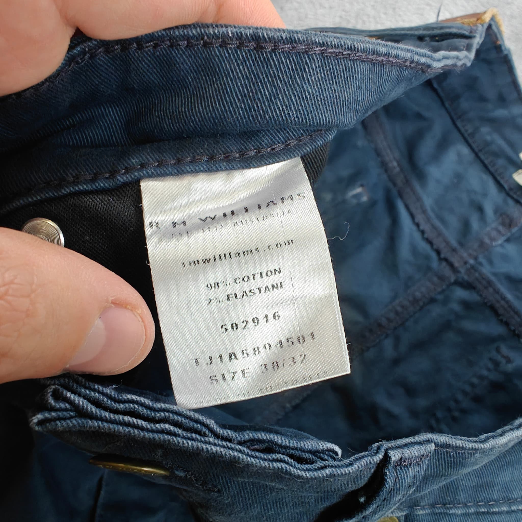 R. M. WILLIAMS Men's Five Pocket Jeans Navy Blue Size 38/32 Stretch — photo 3 of 7