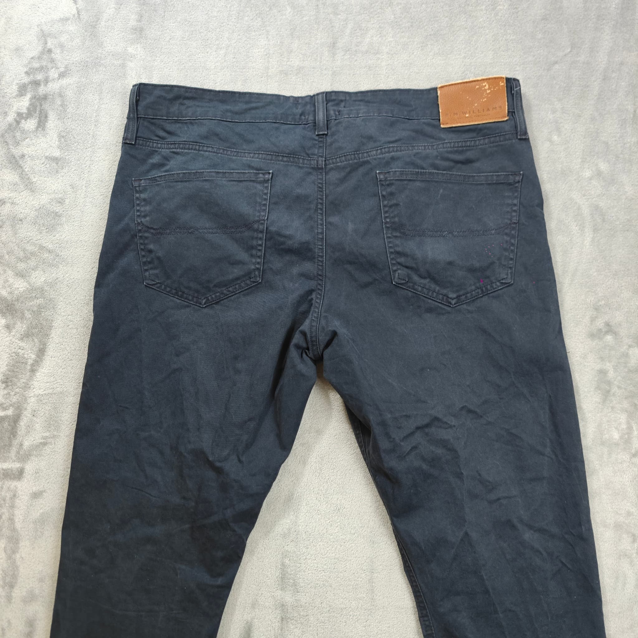 R. M. WILLIAMS Men's Five Pocket Jeans Navy Blue Size 38/32 Stretch — photo 7 of 7