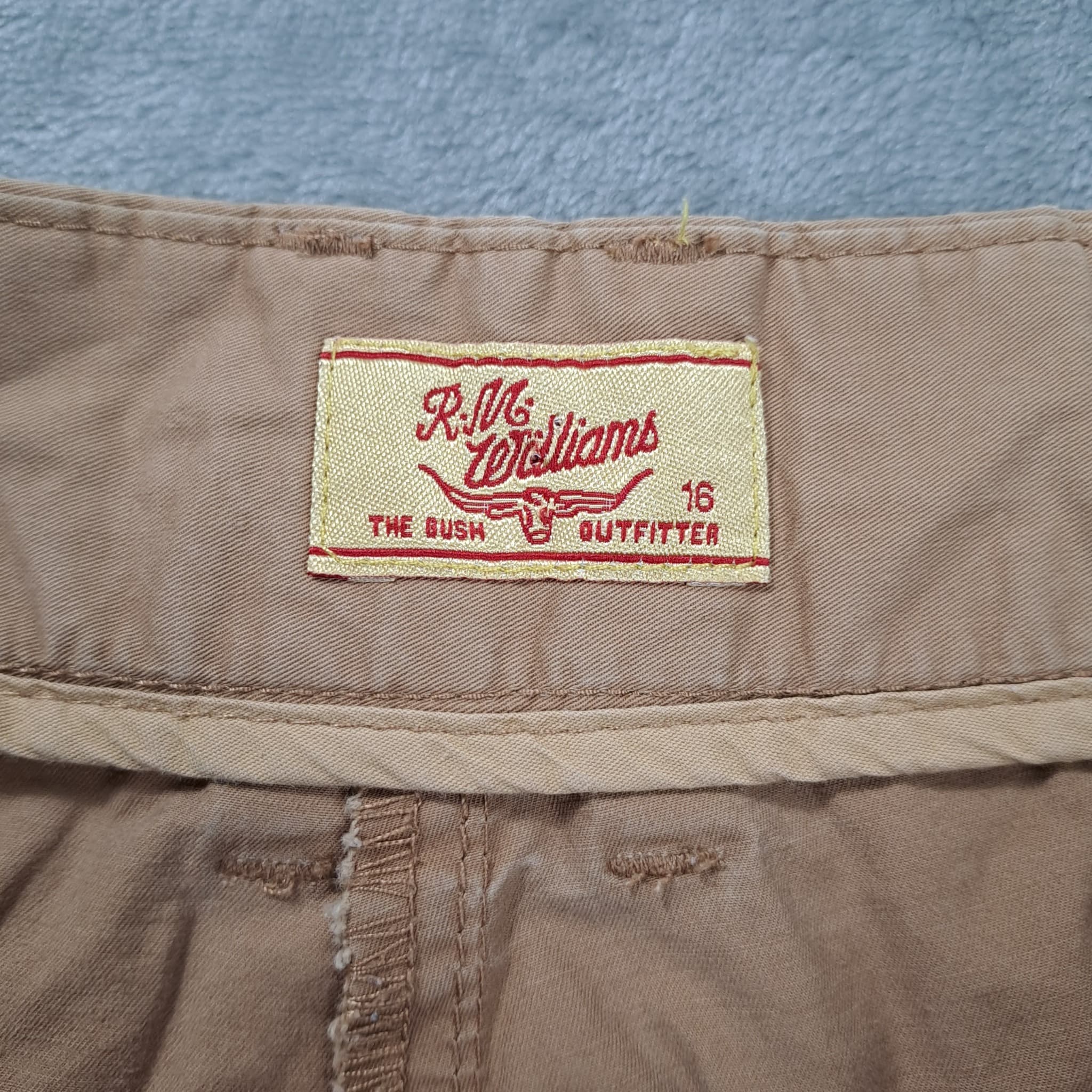 R.M. Williams Women's Khaki Cotton Chino Shorts Size 16 — photo 6 of 9