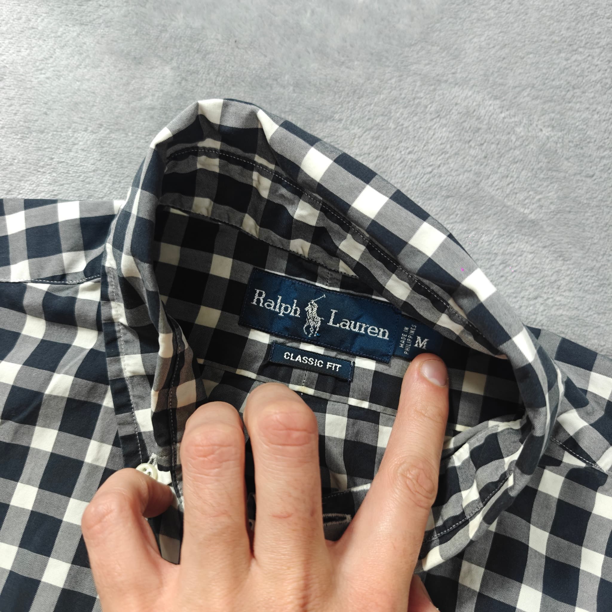 Ralph Lauren Classic Fit Short Sleeve Gingham Button-Down Shirt Men's Size M — photo 2 of 6