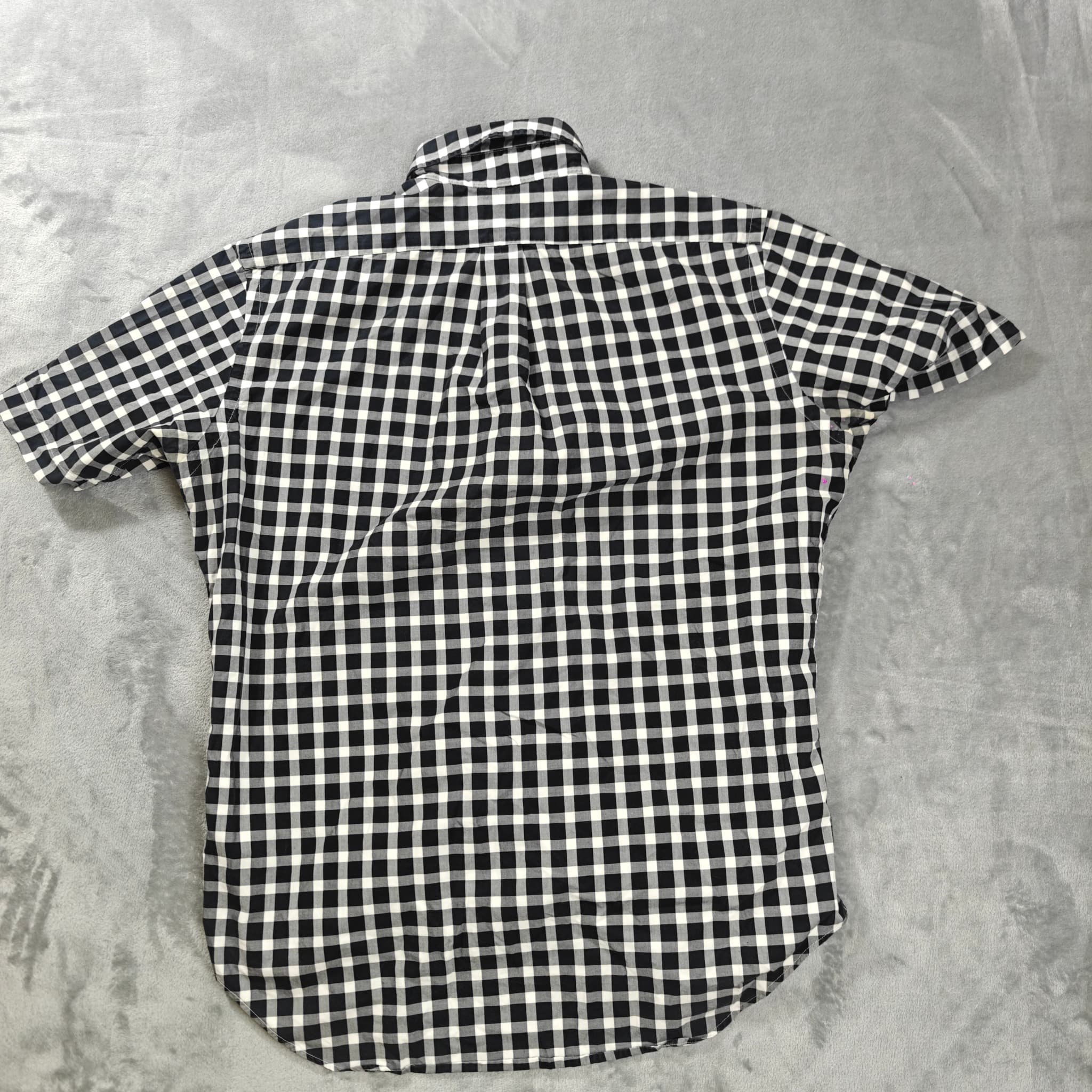 Ralph Lauren Classic Fit Short Sleeve Gingham Button-Down Shirt Men's Size M — photo 6 of 6
