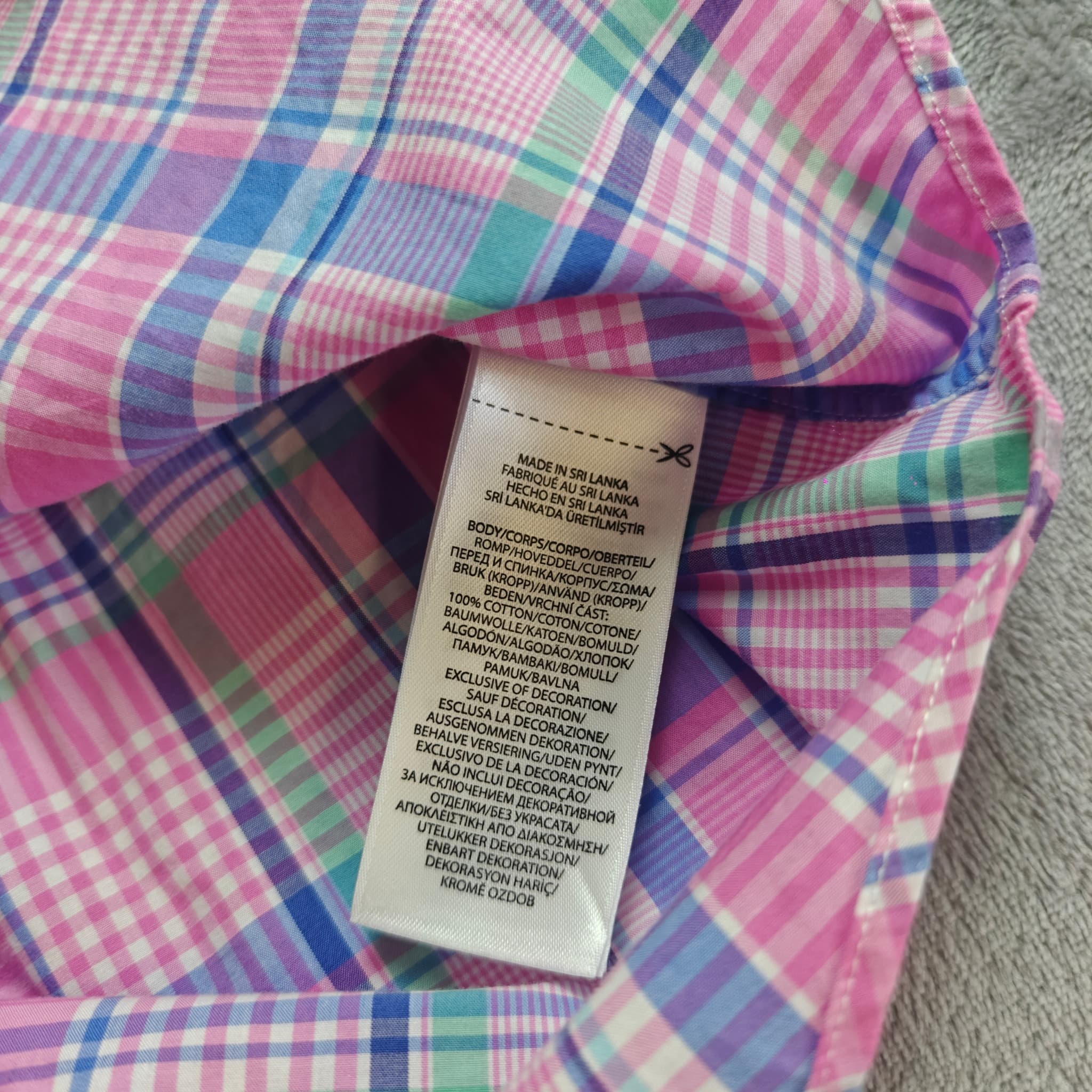Ralph Lauren Men's Custom Fit Plaid Button-Down Shirt Pink Size M — photo 6 of 7