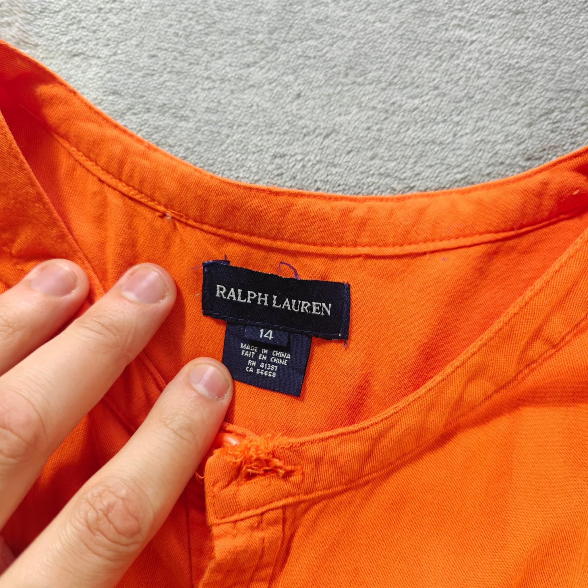 Ralph Lauren Women's Orange Utility Romper Size 14 — photo 2 of 6