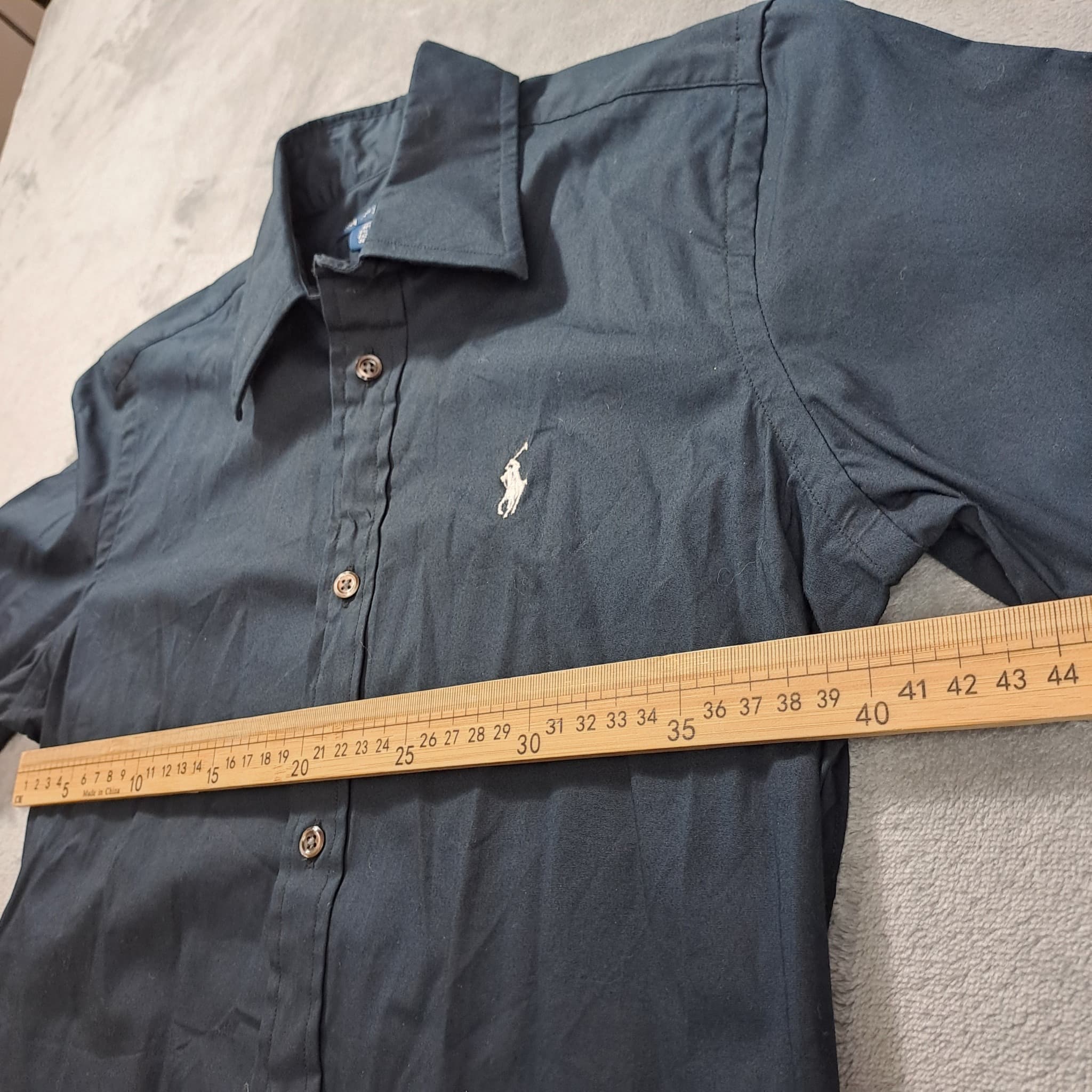 Ralph Lauren Women's Super Slim Fit Long Sleeve Button-Down Shirt Black Size 4 — photo 3 of 6